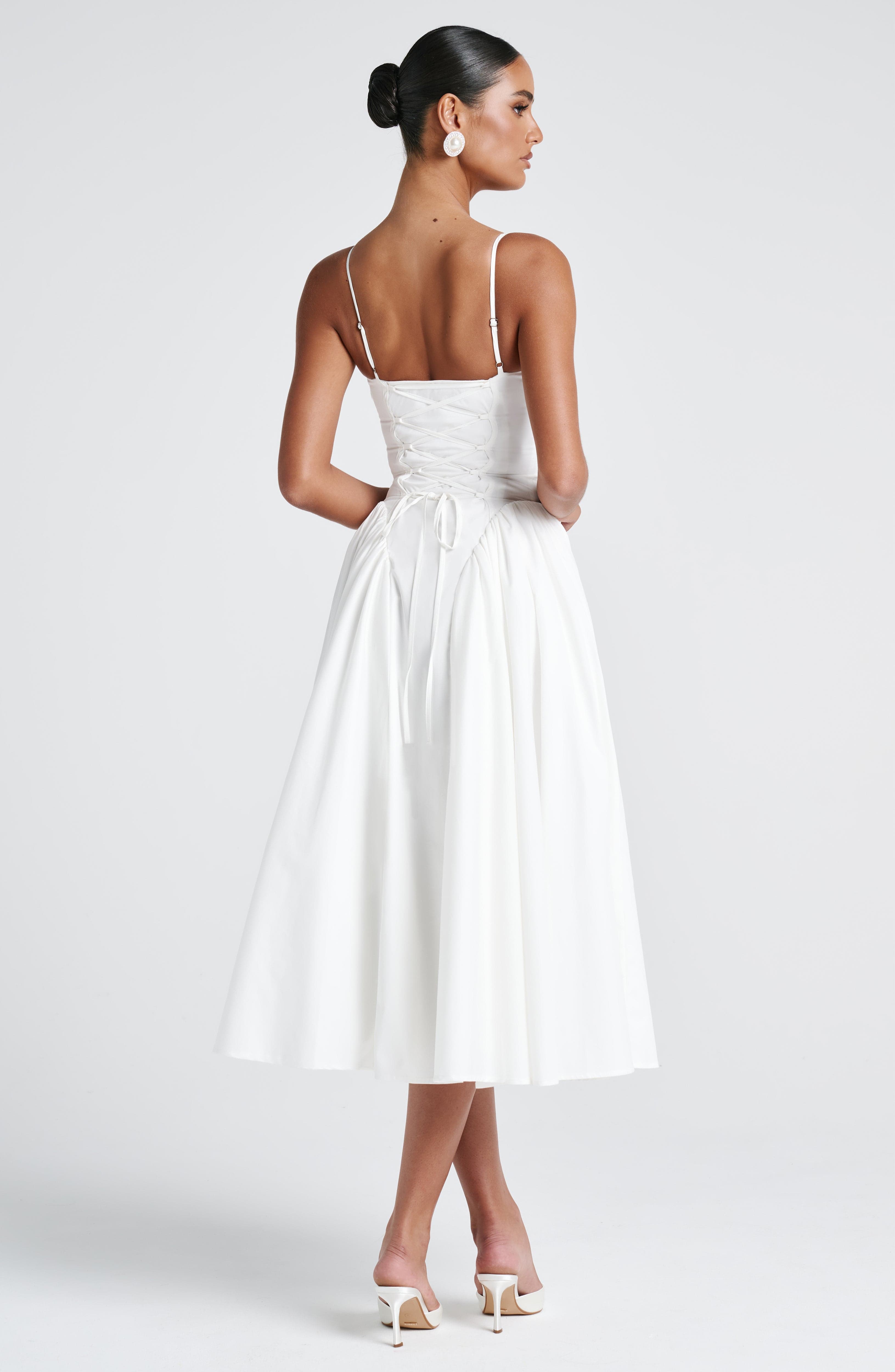 Emerson Midi Dress - Ivory Dress Babyboo Fashion Premium Exclusive Design