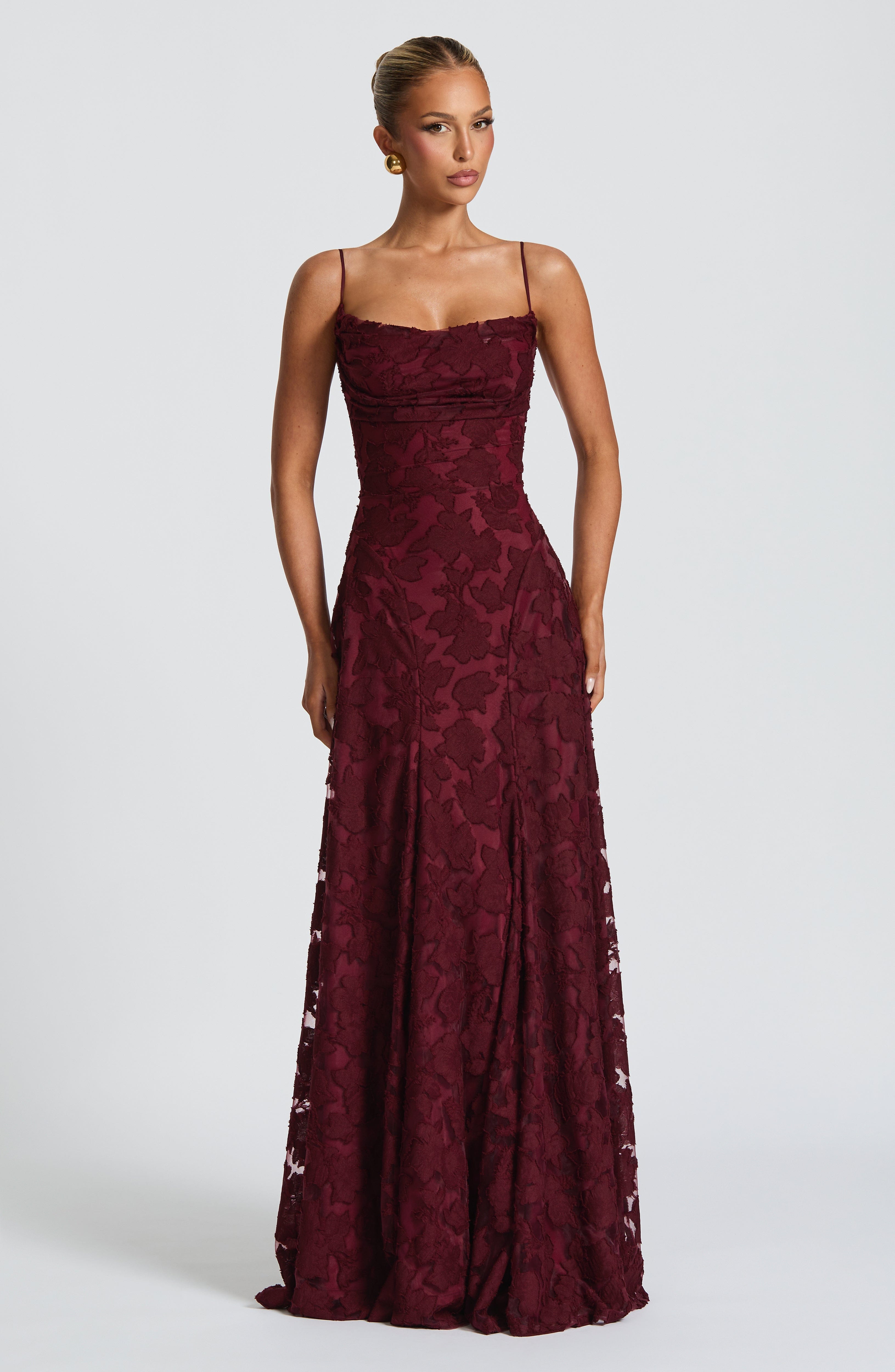 Francis Maxi Dress - Cherry Lacquer Dress Babyboo Fashion Premium Exclusive Design