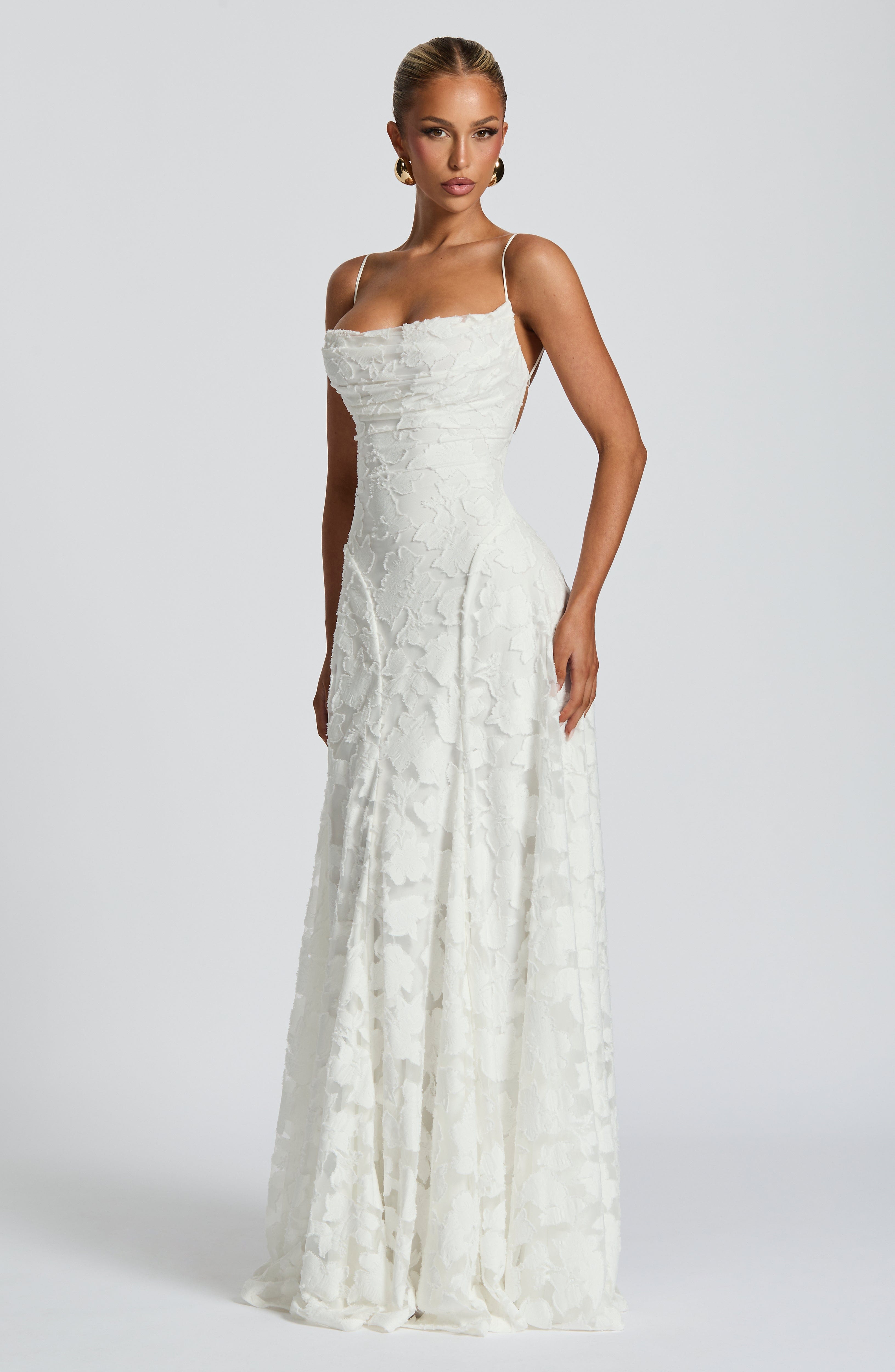 Francis Maxi Dress - Ivory Dress Babyboo Fashion Premium Exclusive Design