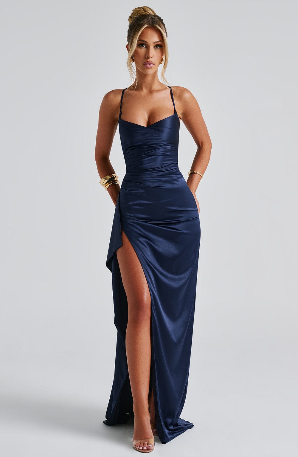 Helen Maxi Dress - Navy Dress XS Babyboo Fashion Premium Exclusive Design