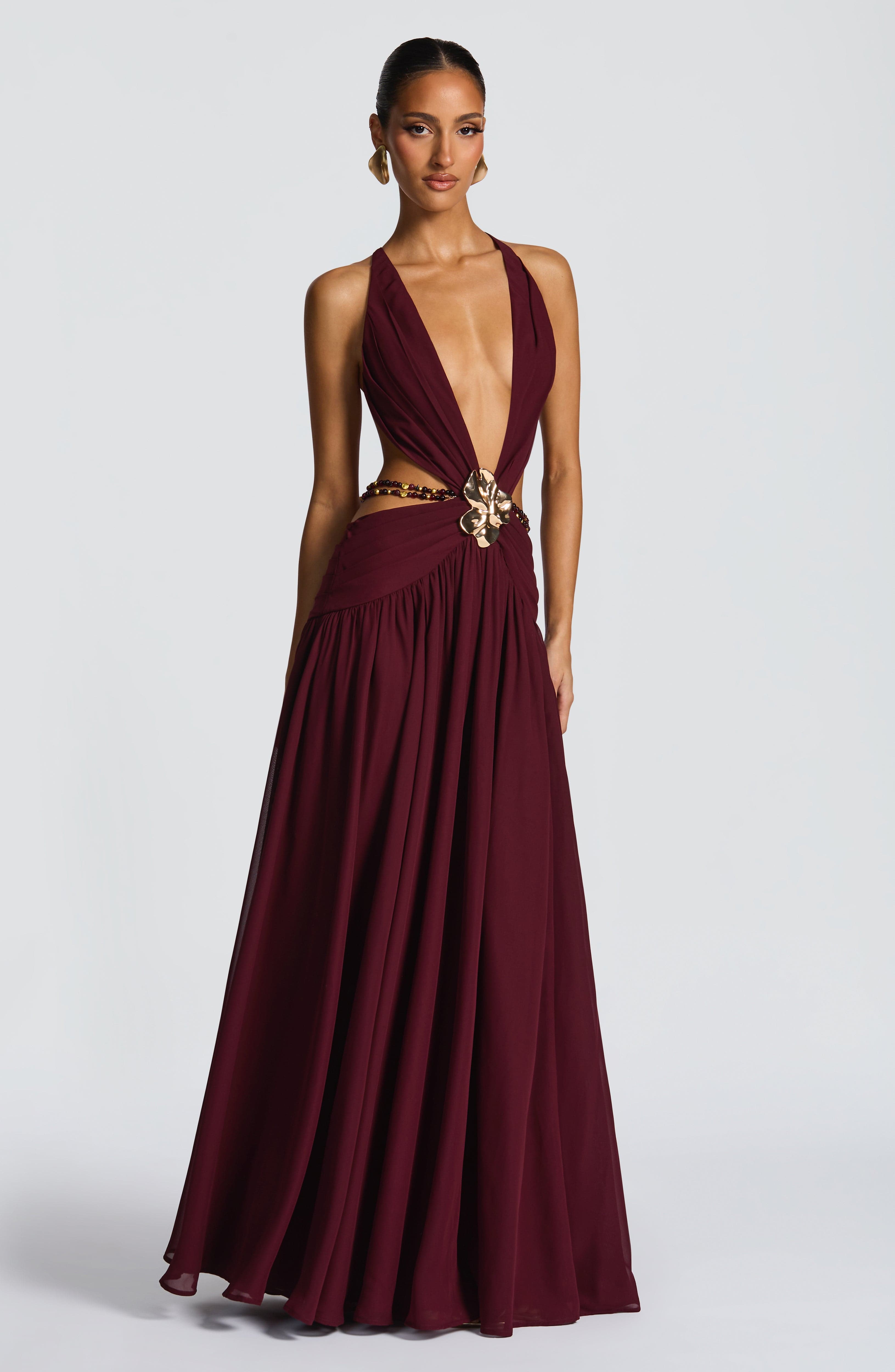 Indianna Maxi Dress - Cherry Lacquer Dress Babyboo Fashion Premium Exclusive Design