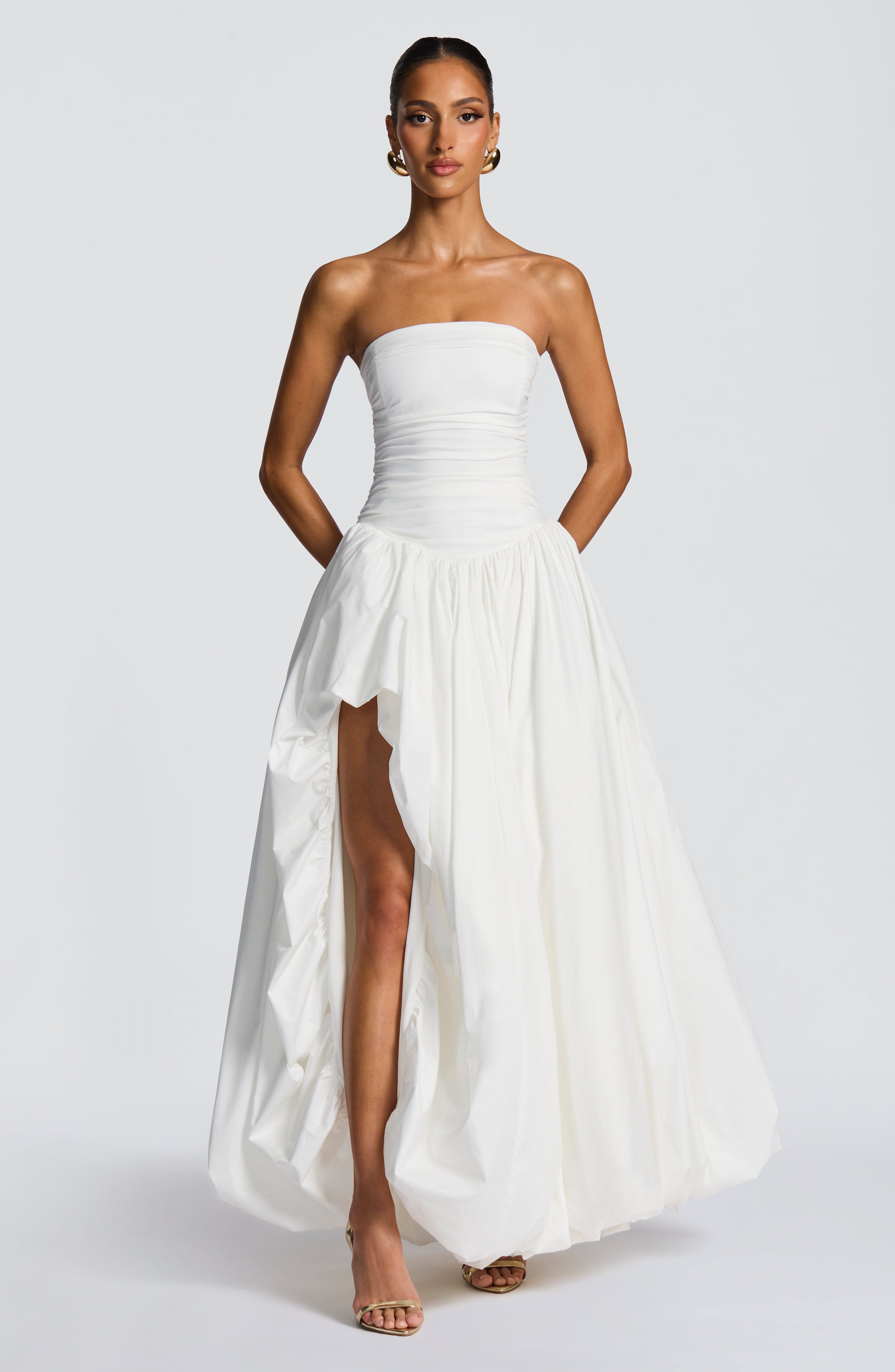 Jillian Maxi Dress - Ivory Dress Babyboo Fashion Premium Exclusive Design