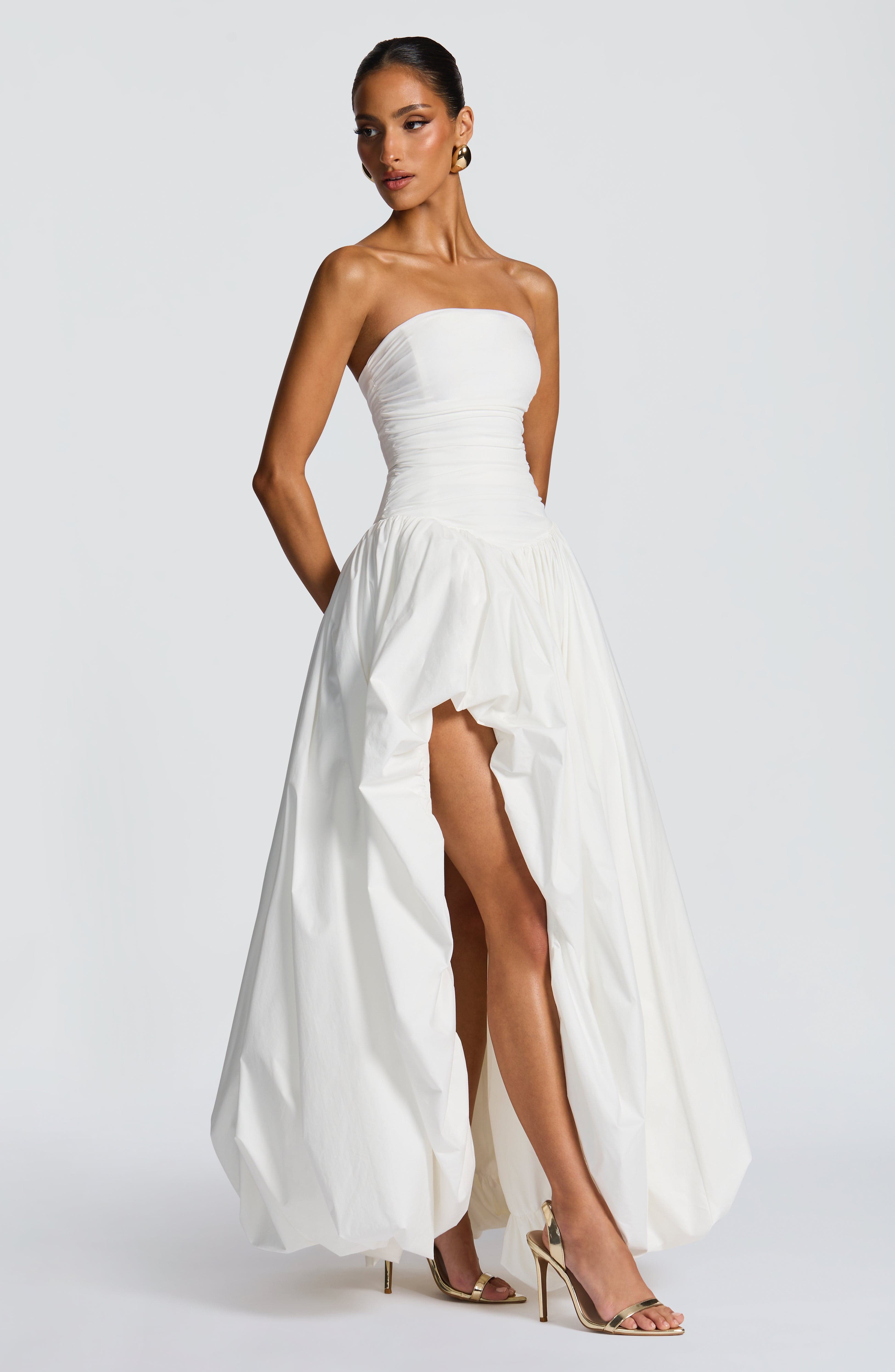 Jillian Maxi Dress - Ivory Dress Babyboo Fashion Premium Exclusive Design