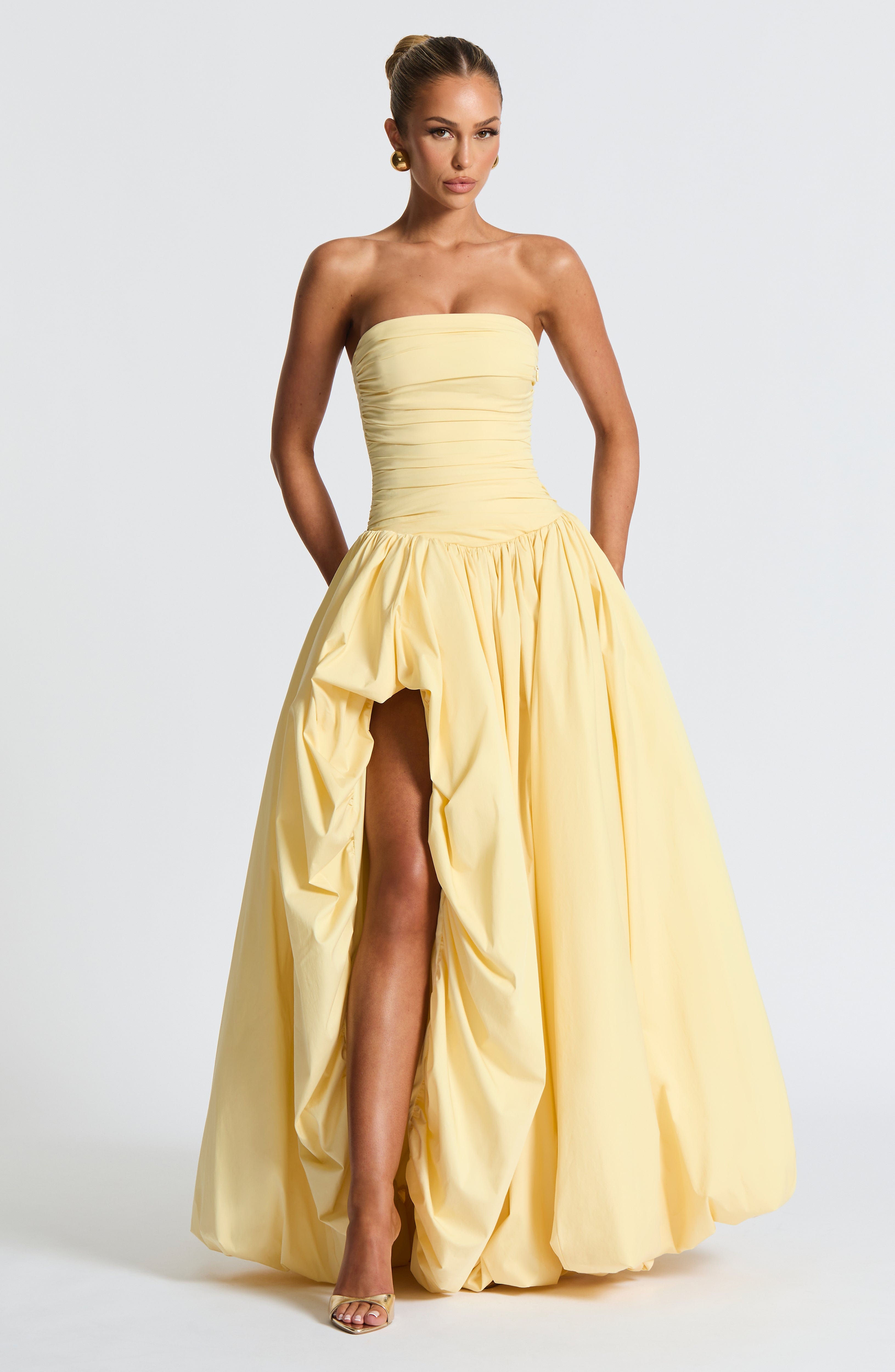 Jillian Maxi Dress - Lemon Dress Babyboo Fashion Premium Exclusive Design