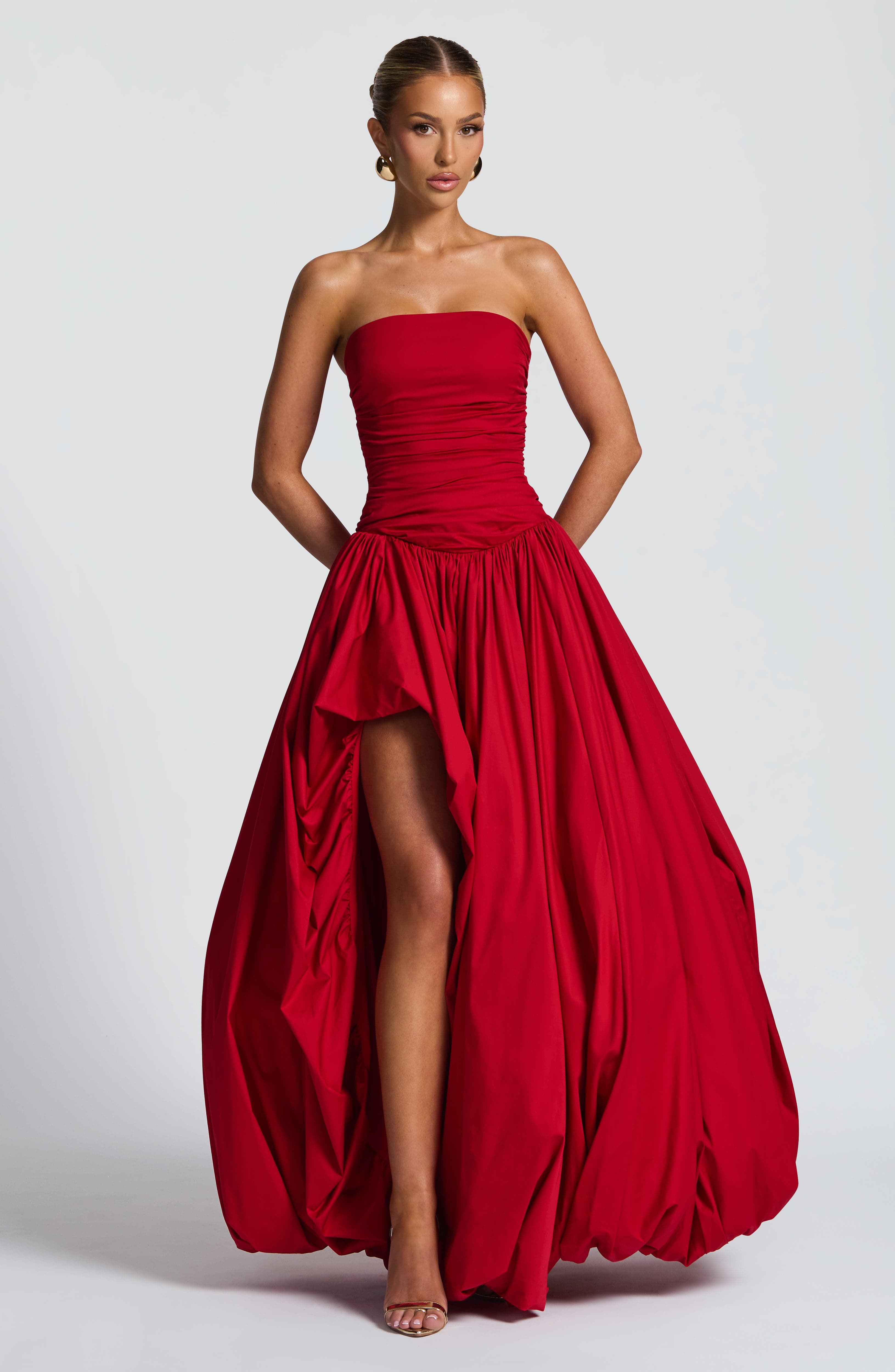 Jillian Maxi Dress - Red Dress Babyboo Fashion Premium Exclusive Design