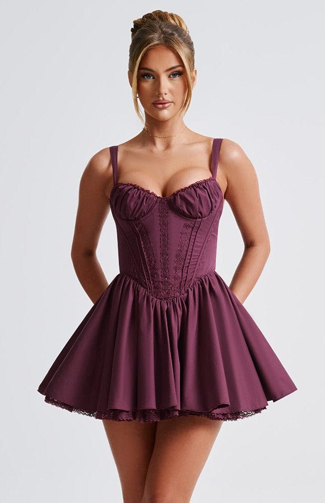 Josie Mini Dress - Cherry Lacquer Dress Babyboo Fashion Premium Exclusive Design