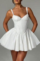 Josie Mini Dress - White Dress Babyboo Fashion Premium Exclusive Design