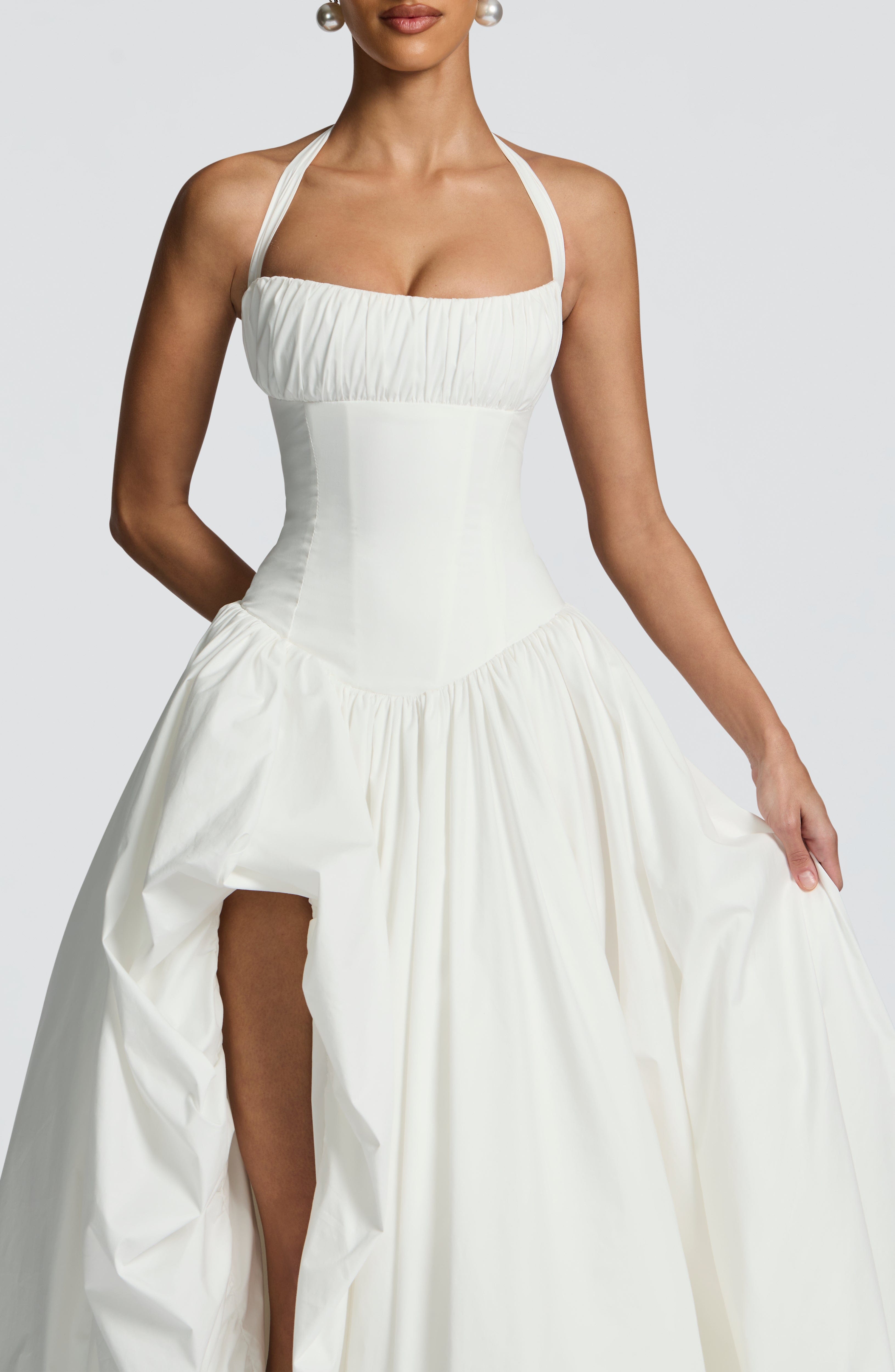 Keira Maxi Dress - Ivory Dress Babyboo Fashion Premium Exclusive Design