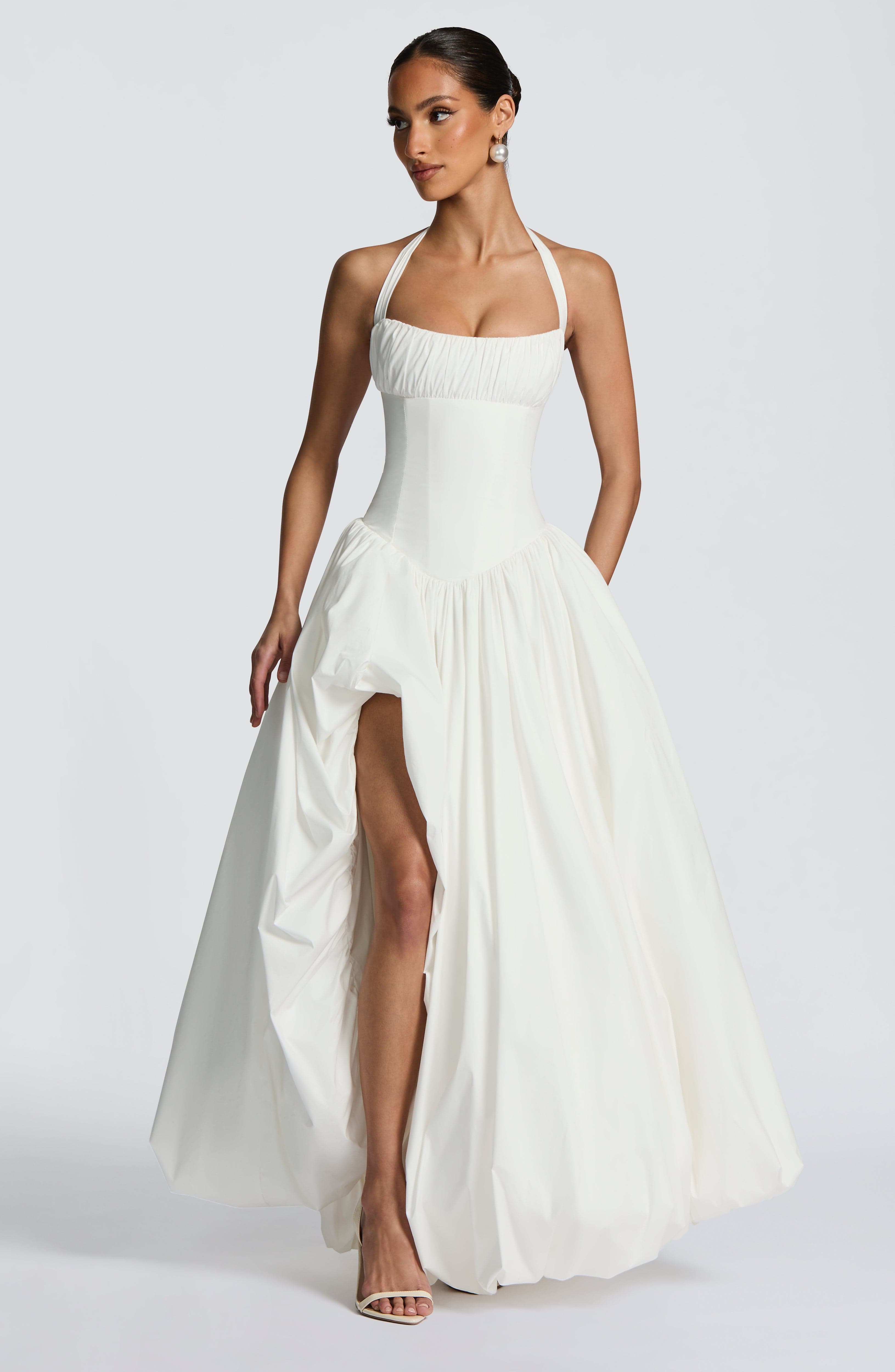 Keira Maxi Dress - Ivory Dress Babyboo Fashion Premium Exclusive Design