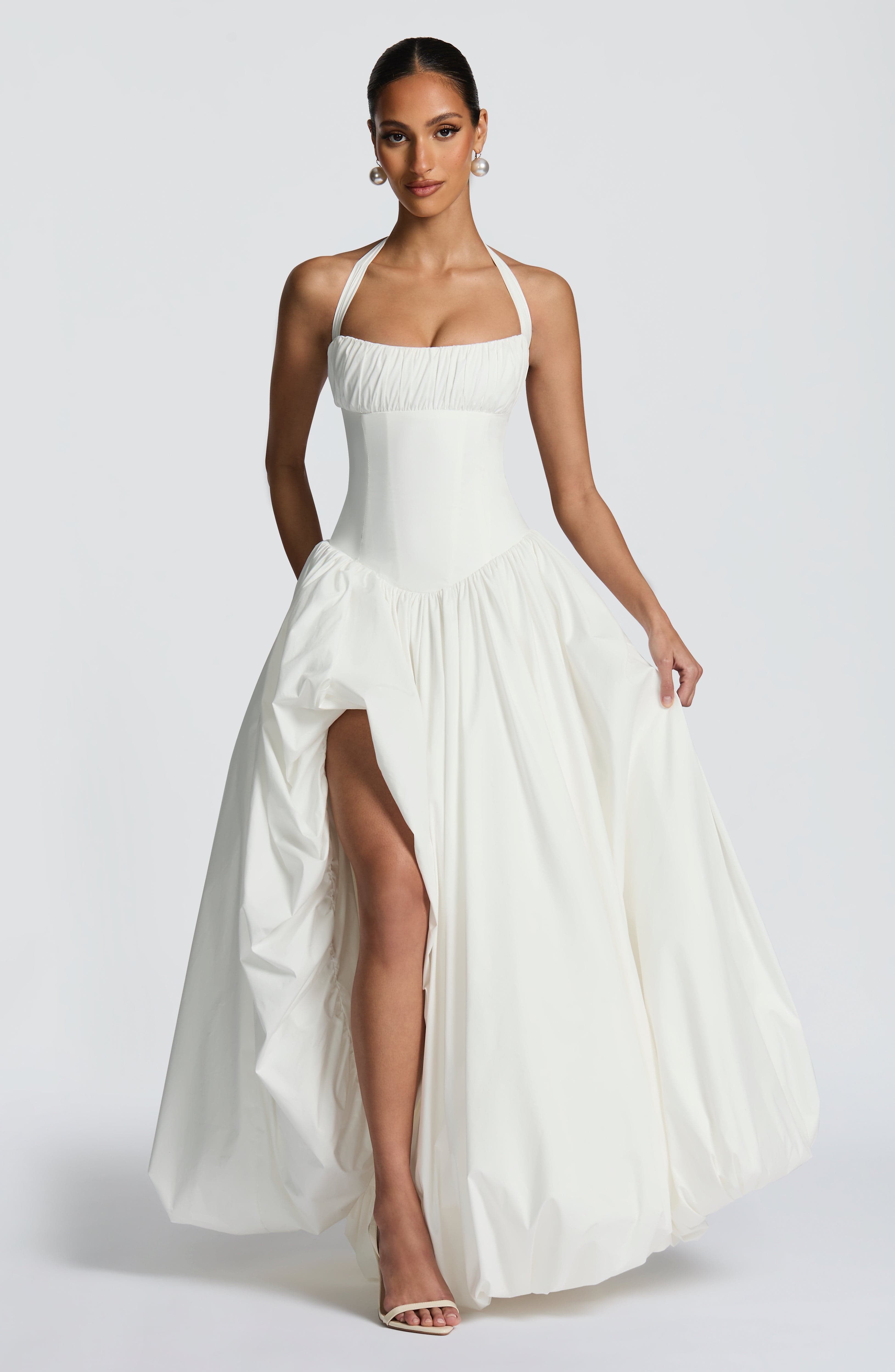 Keira Maxi Dress - Ivory Dress Babyboo Fashion Premium Exclusive Design