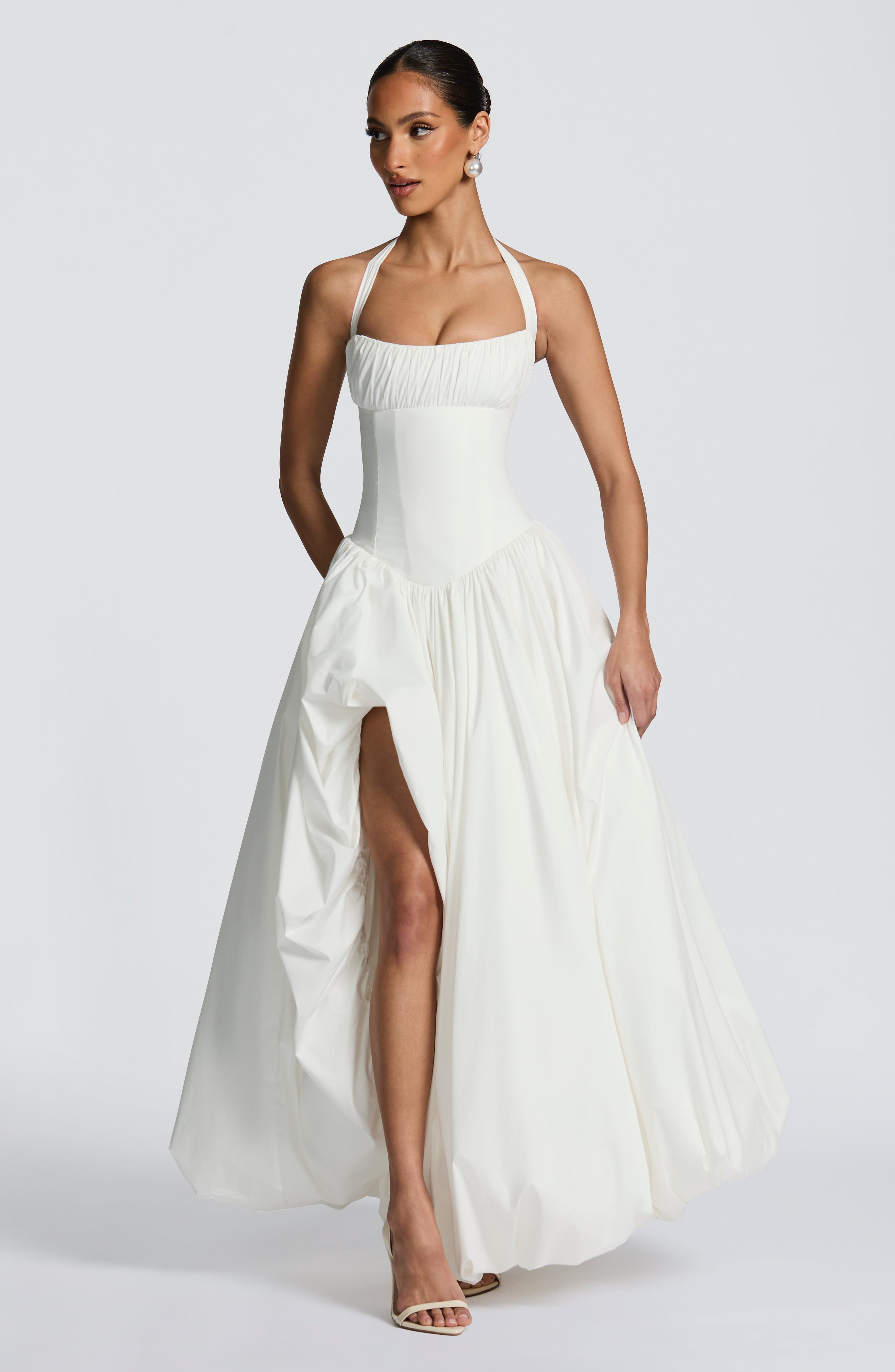 Keira Maxi Dress - Ivory Dress Babyboo Fashion Premium Exclusive Design
