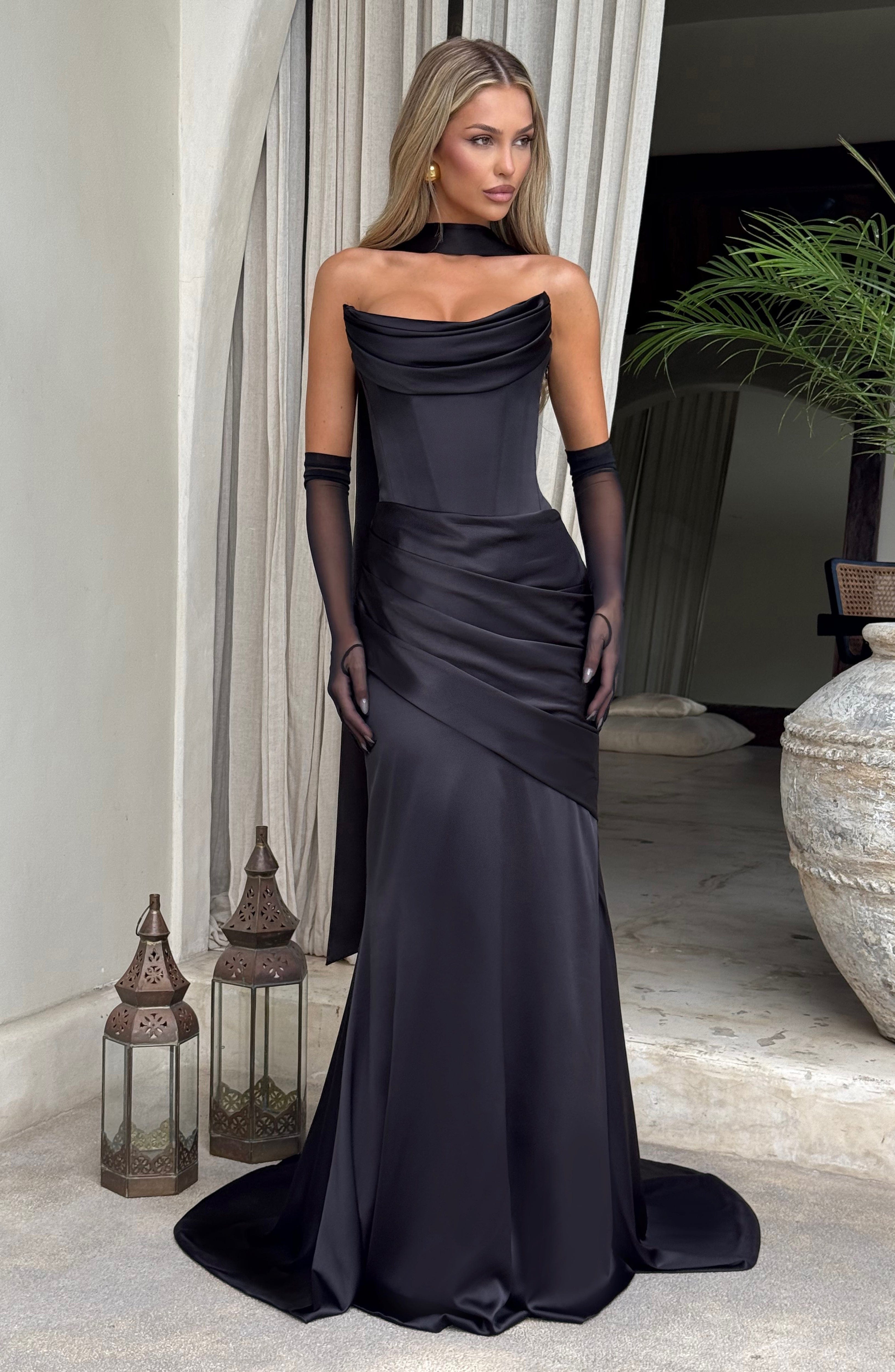 Kensington Maxi Dress - Black Dress Babyboo Fashion Premium Exclusive Design