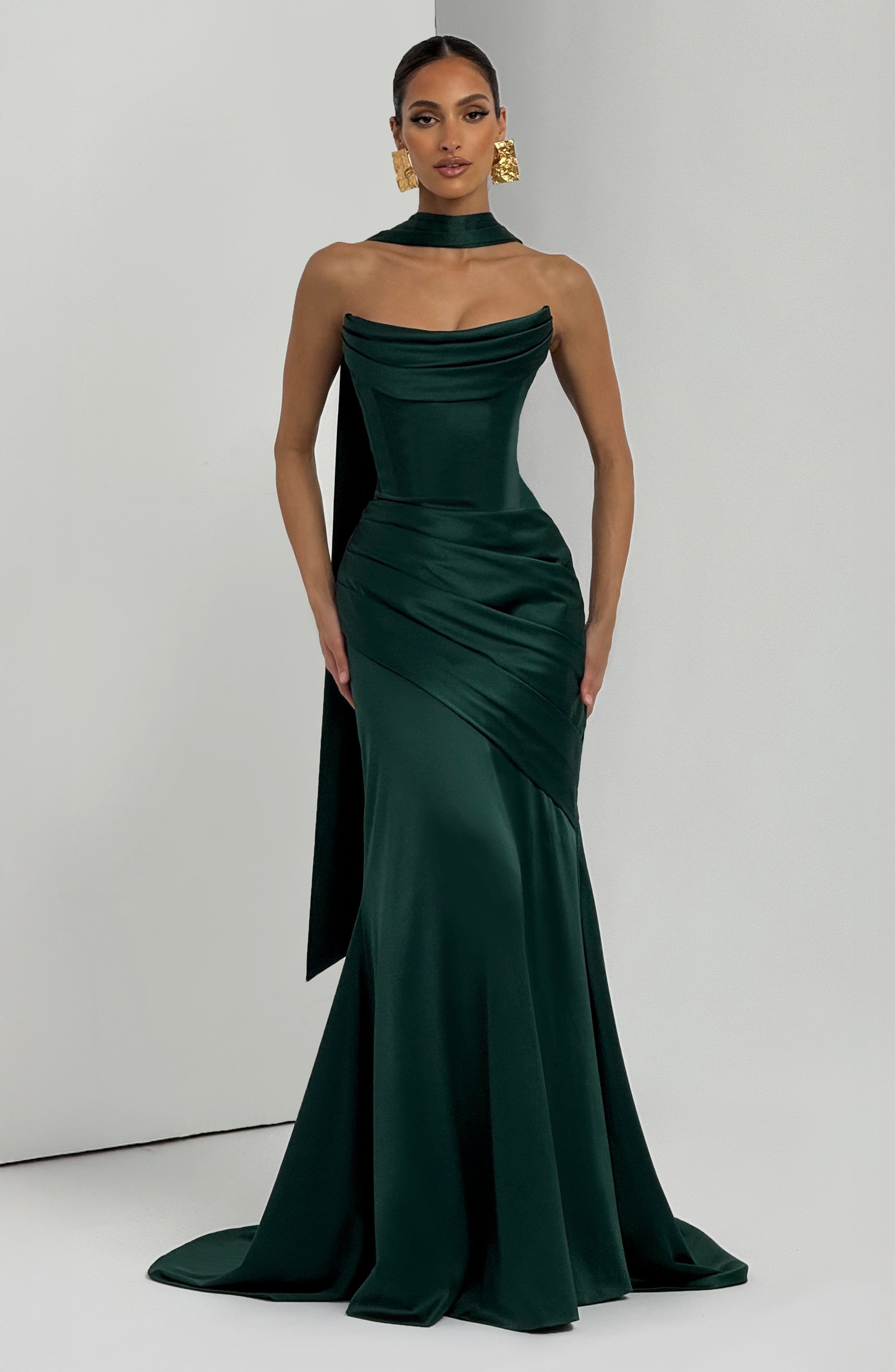 Kensington Maxi Dress - Emerald Dress Babyboo Fashion Premium Exclusive Design