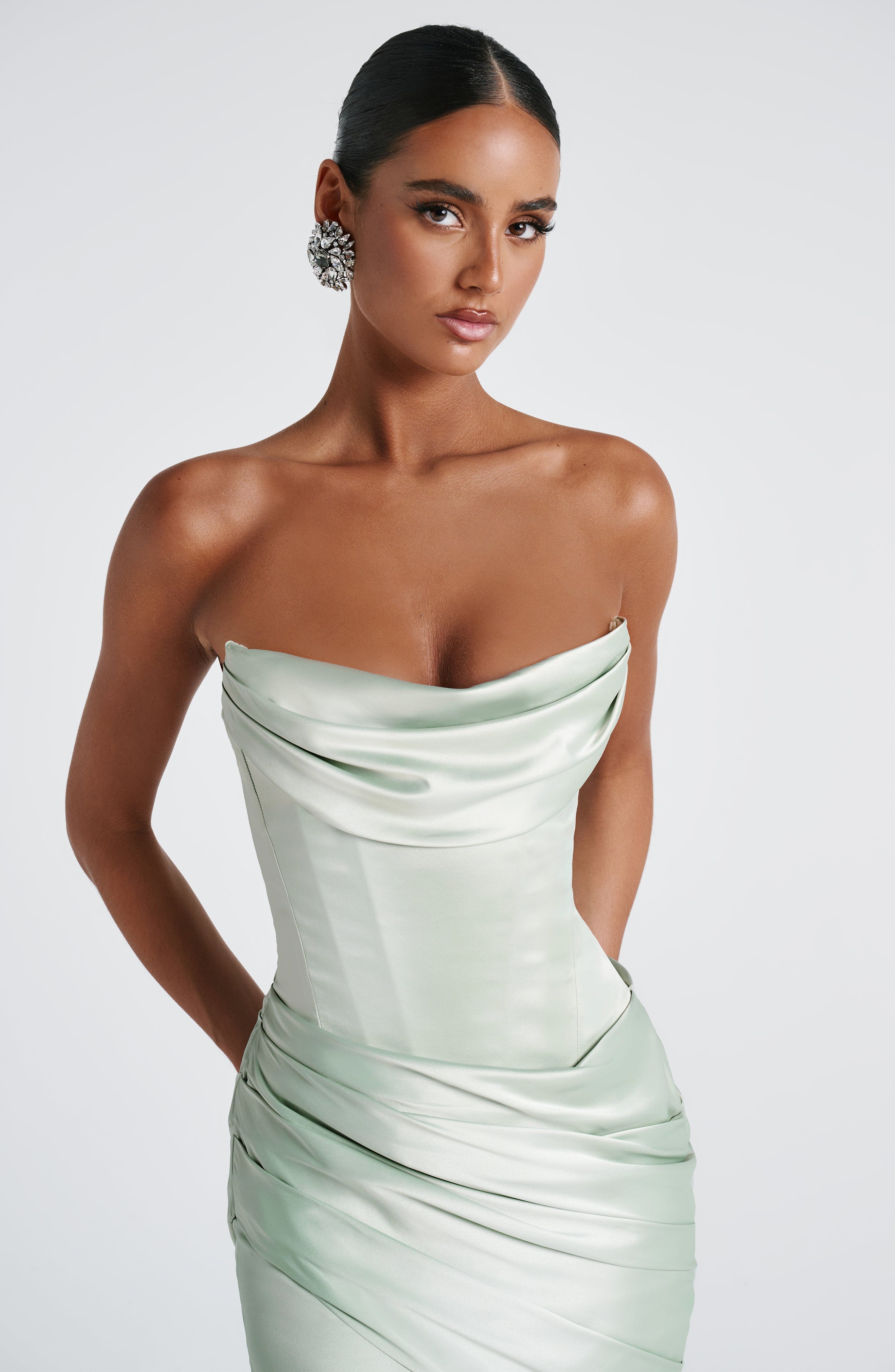 Kensington Maxi Dress - Mint Dress Babyboo Fashion Premium Exclusive Design