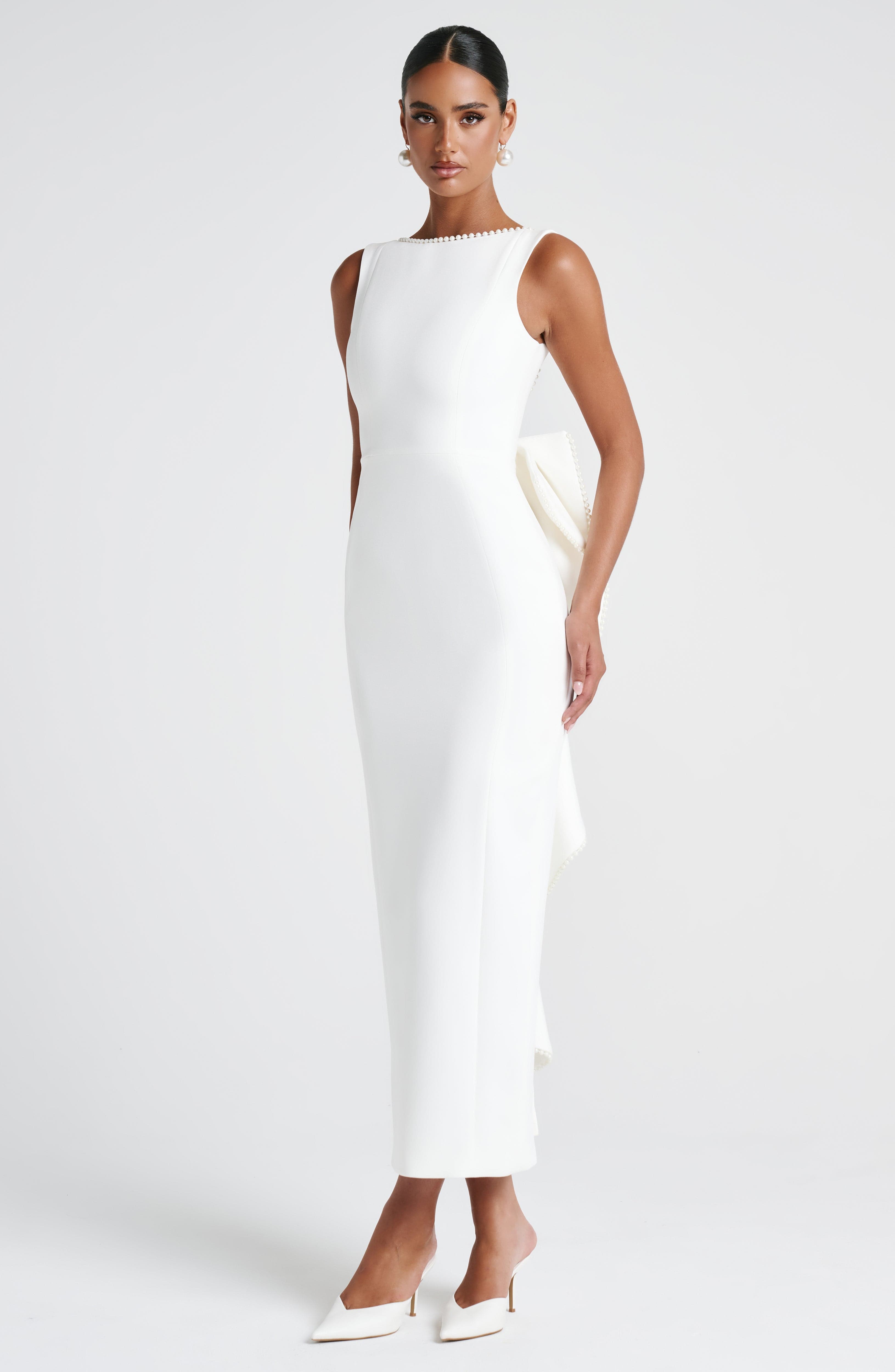 Lana Midaxi Dress - Ivory Dress Babyboo Fashion Premium Exclusive Design
