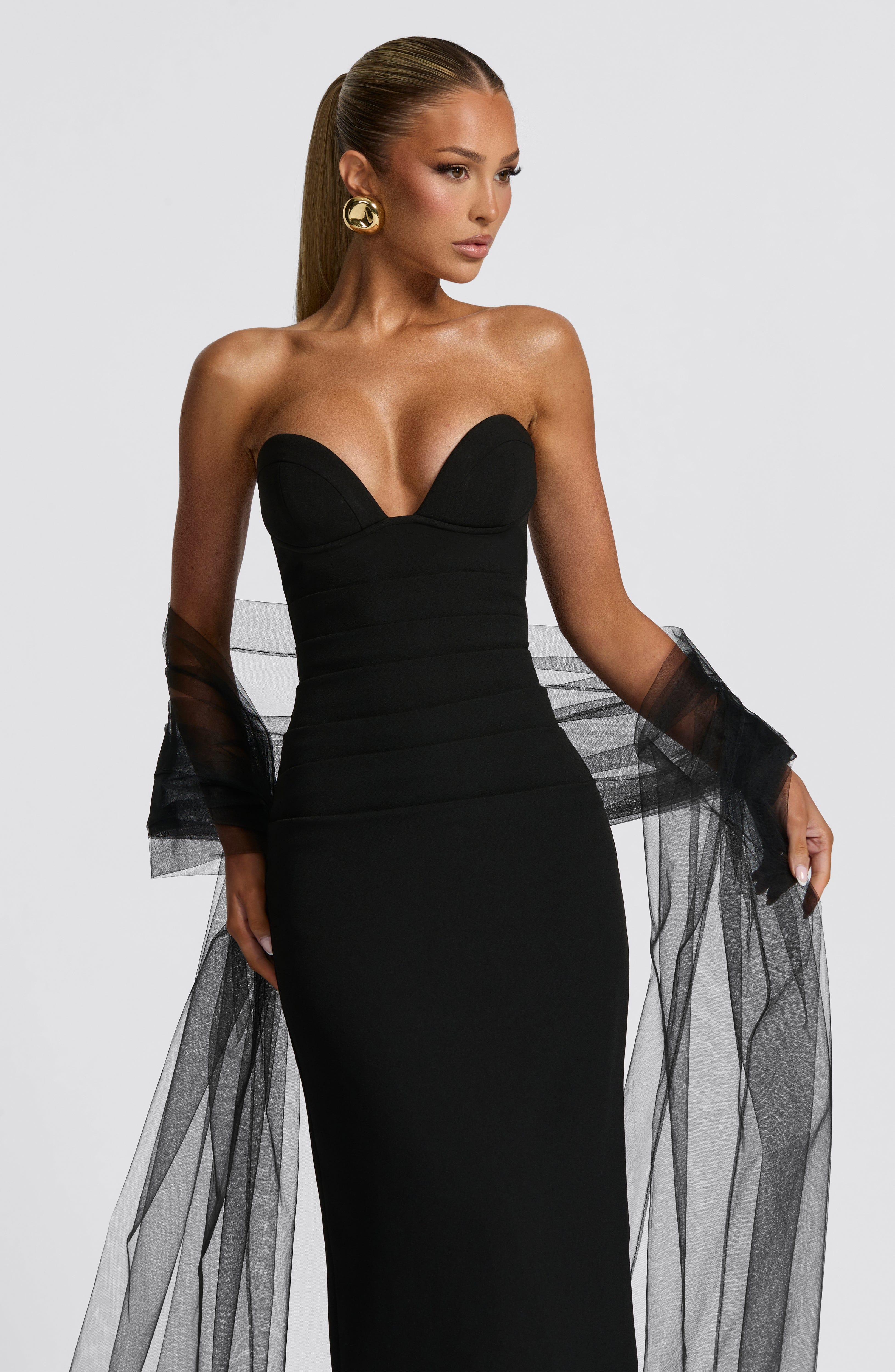 Lindsey Maxi Dress - Black Dress Babyboo Fashion Premium Exclusive Design