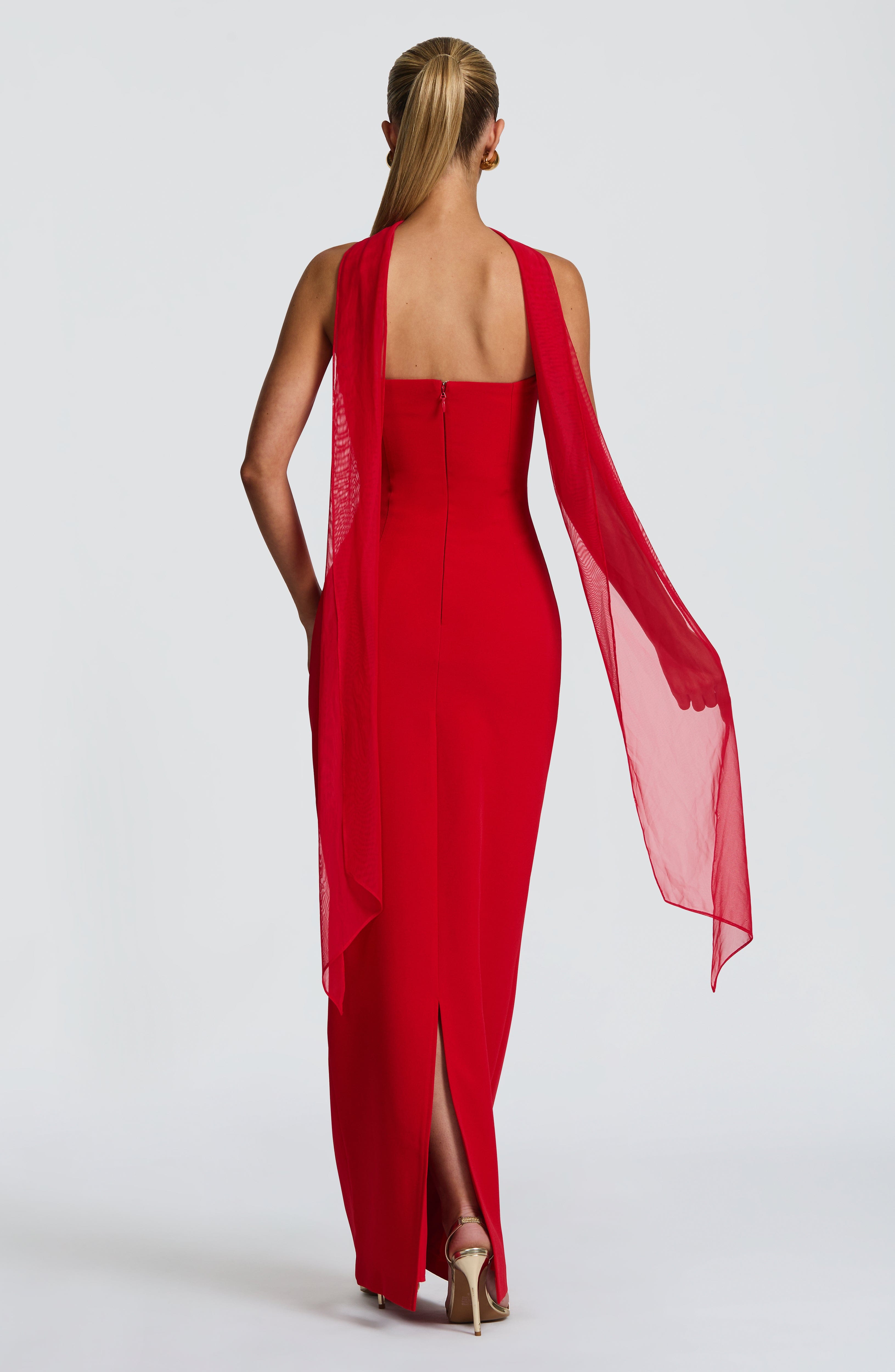 Lindsey Maxi Dress - Red Dress Babyboo Fashion Premium Exclusive Design