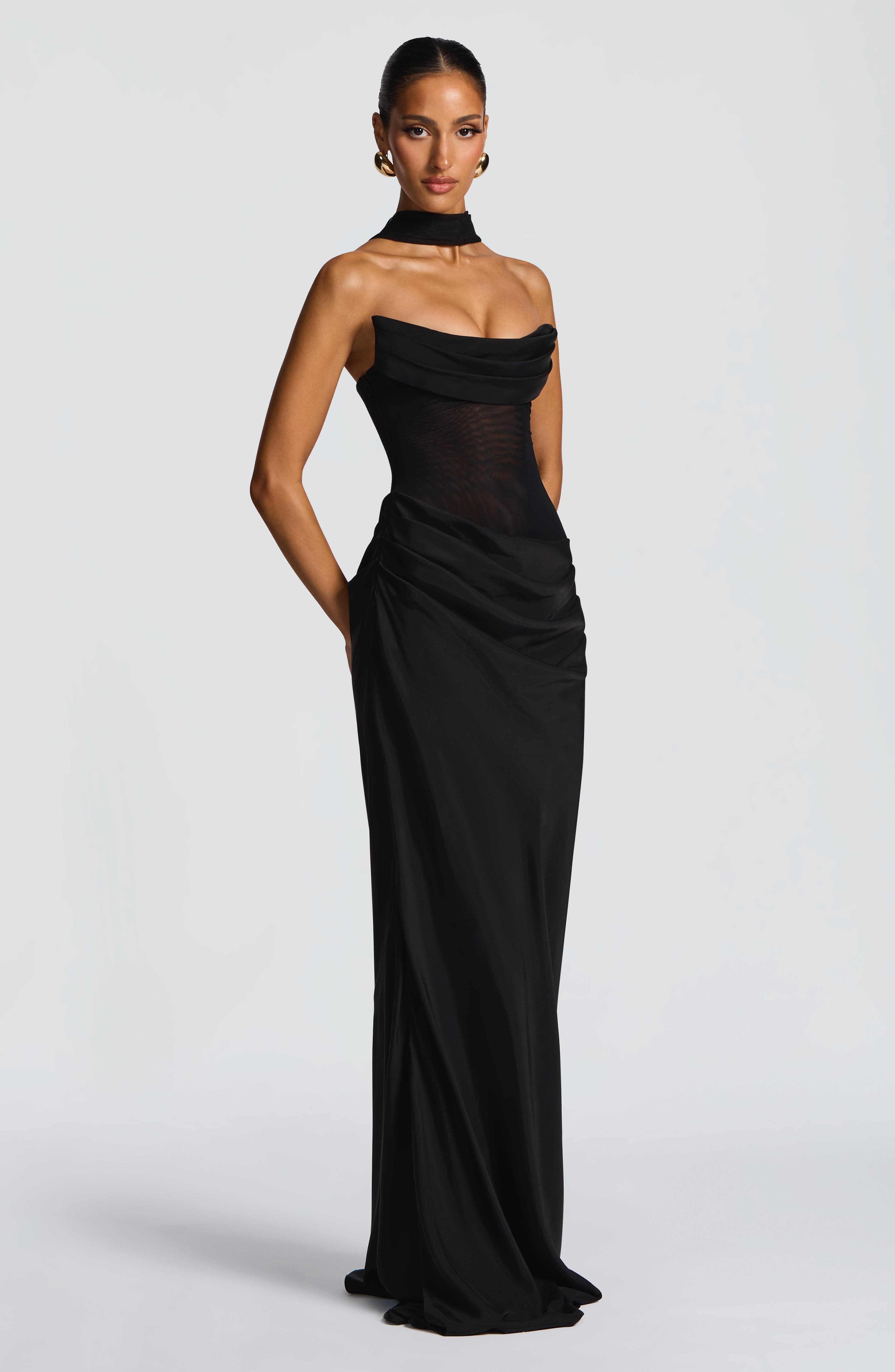 Liora Maxi Dress - Black Dress Babyboo Fashion Premium Exclusive Design
