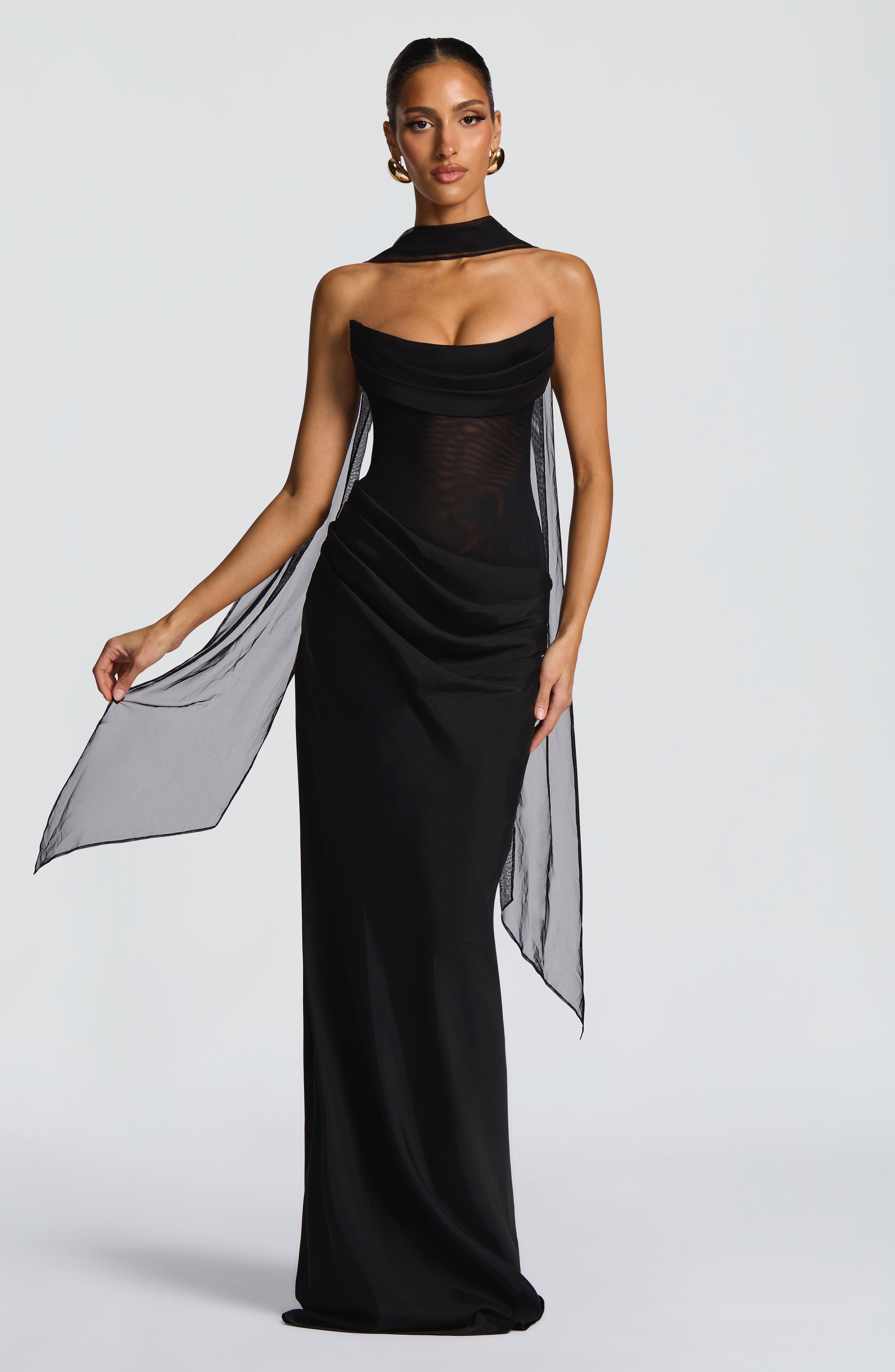 Liora Maxi Dress - Black Dress Babyboo Fashion Premium Exclusive Design