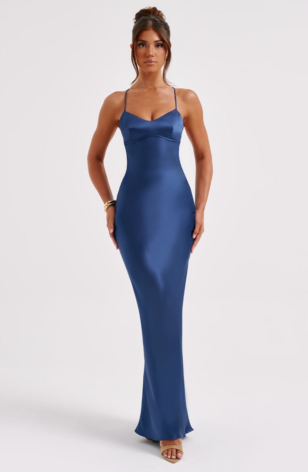 Malika Maxi Dress - Navy Dress Babyboo Fashion Premium Exclusive Design