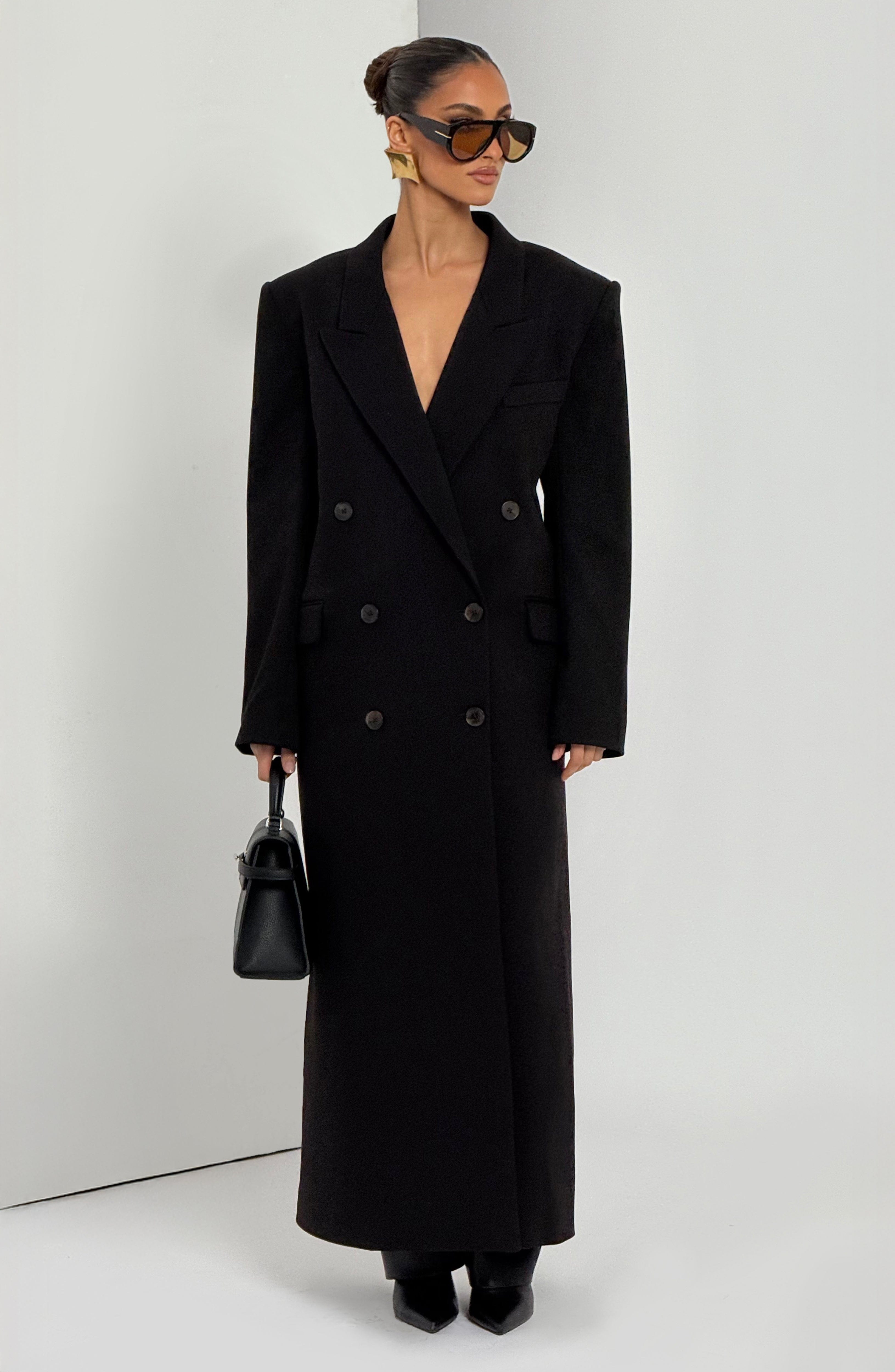 Michelle Coat - Black Jacket Babyboo Fashion Premium Exclusive Design