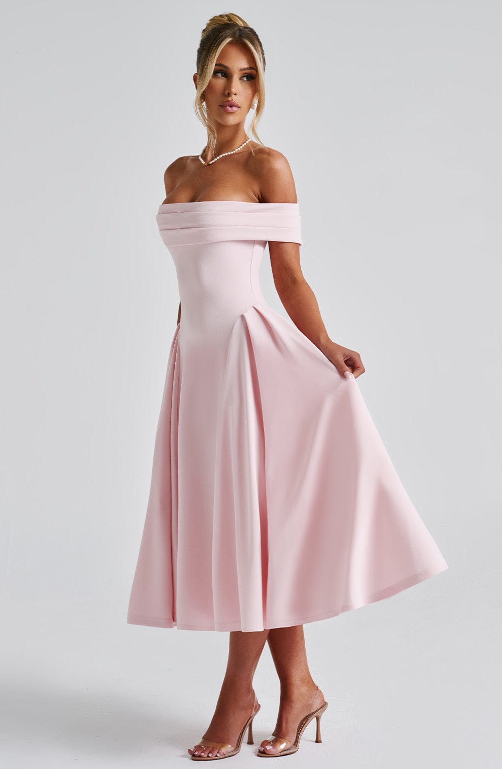 Miranda Midi Dress - Blush Dress Babyboo Fashion Premium Exclusive Design