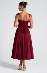 Natassia Midi Dress - Berry Dress Babyboo Fashion Premium Exclusive Design