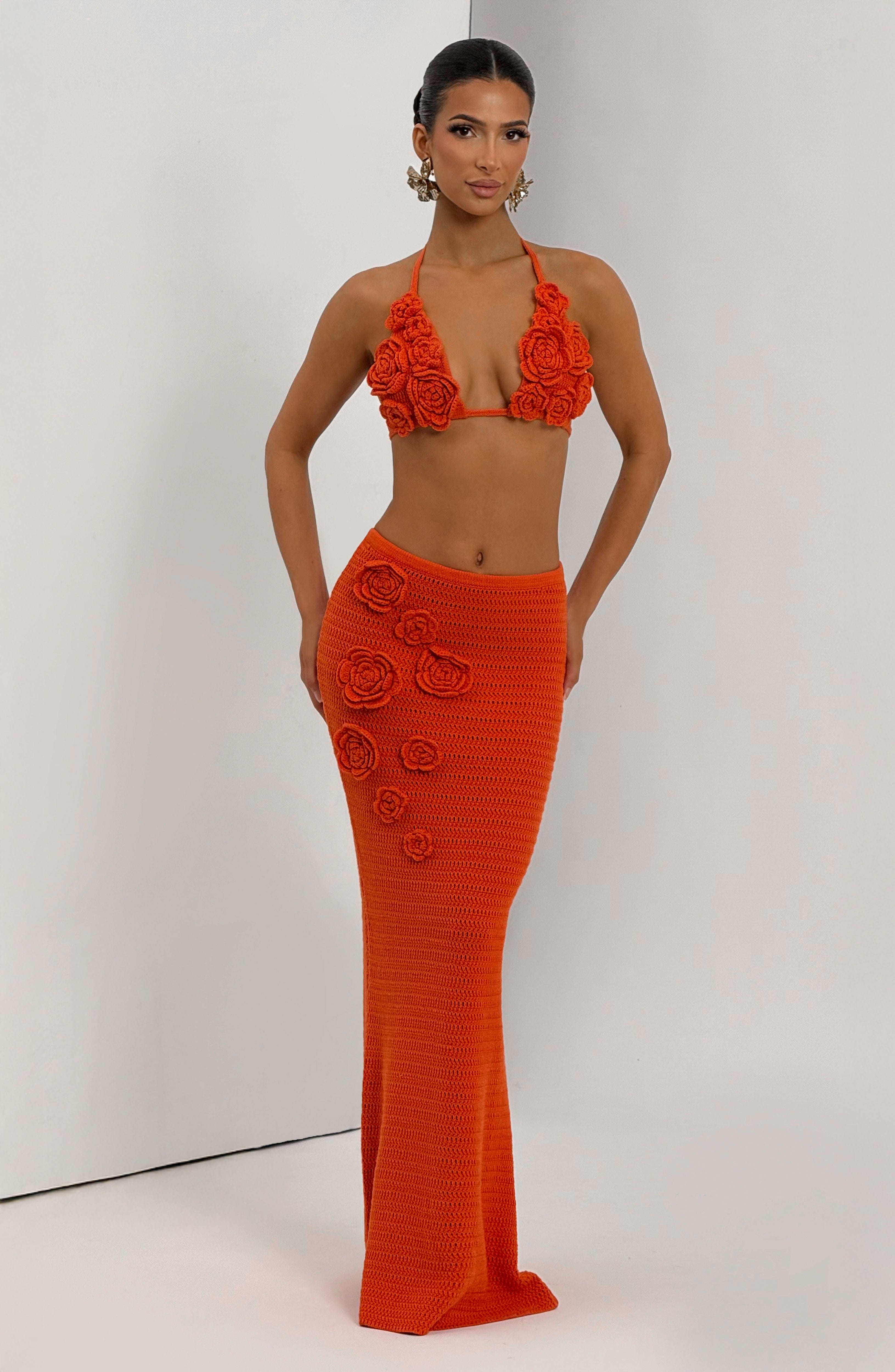 Nerida Top - Orange Tops Babyboo Fashion Premium Exclusive Design