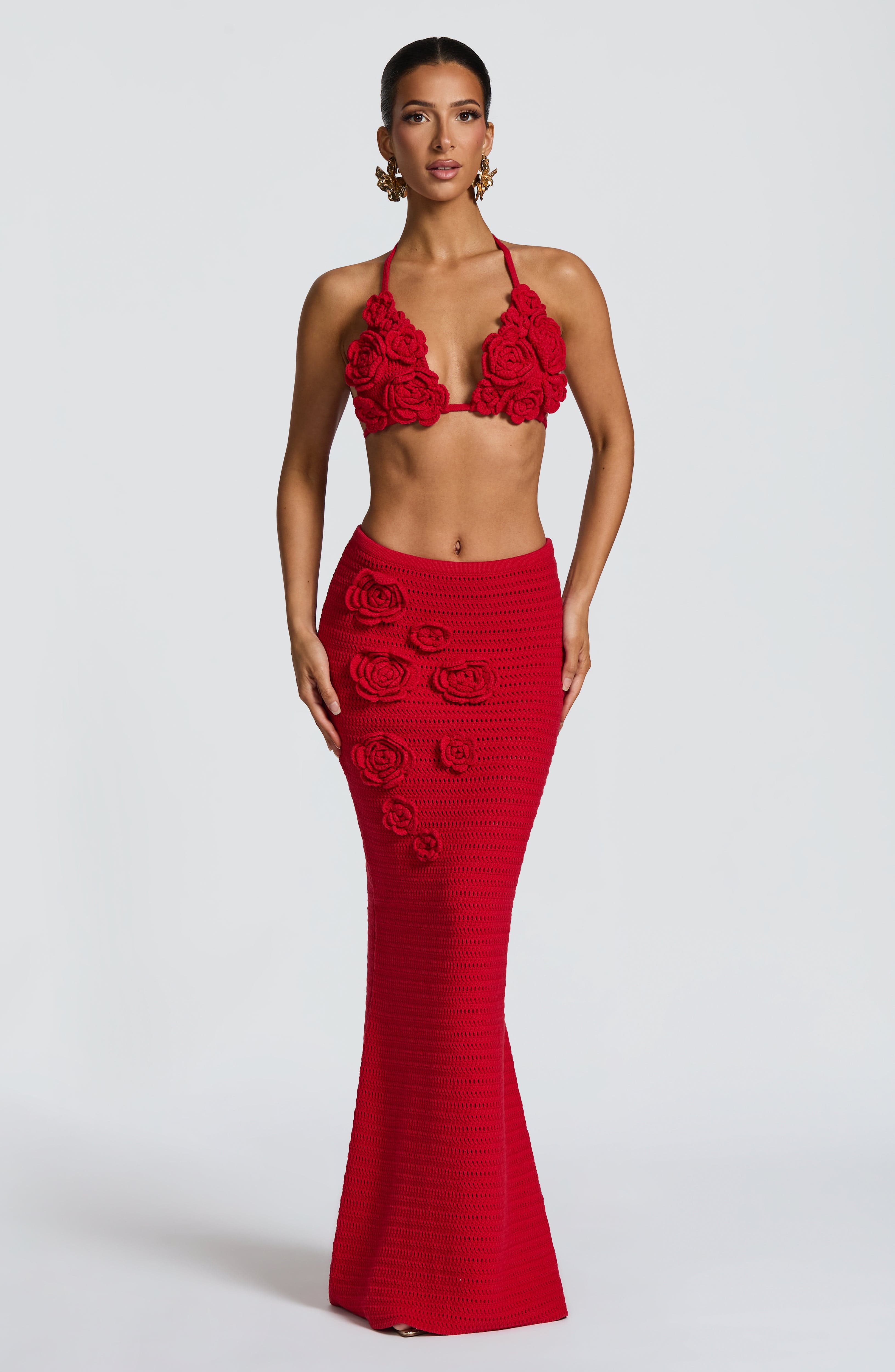 Nerida Top - Red Tops Babyboo Fashion Premium Exclusive Design