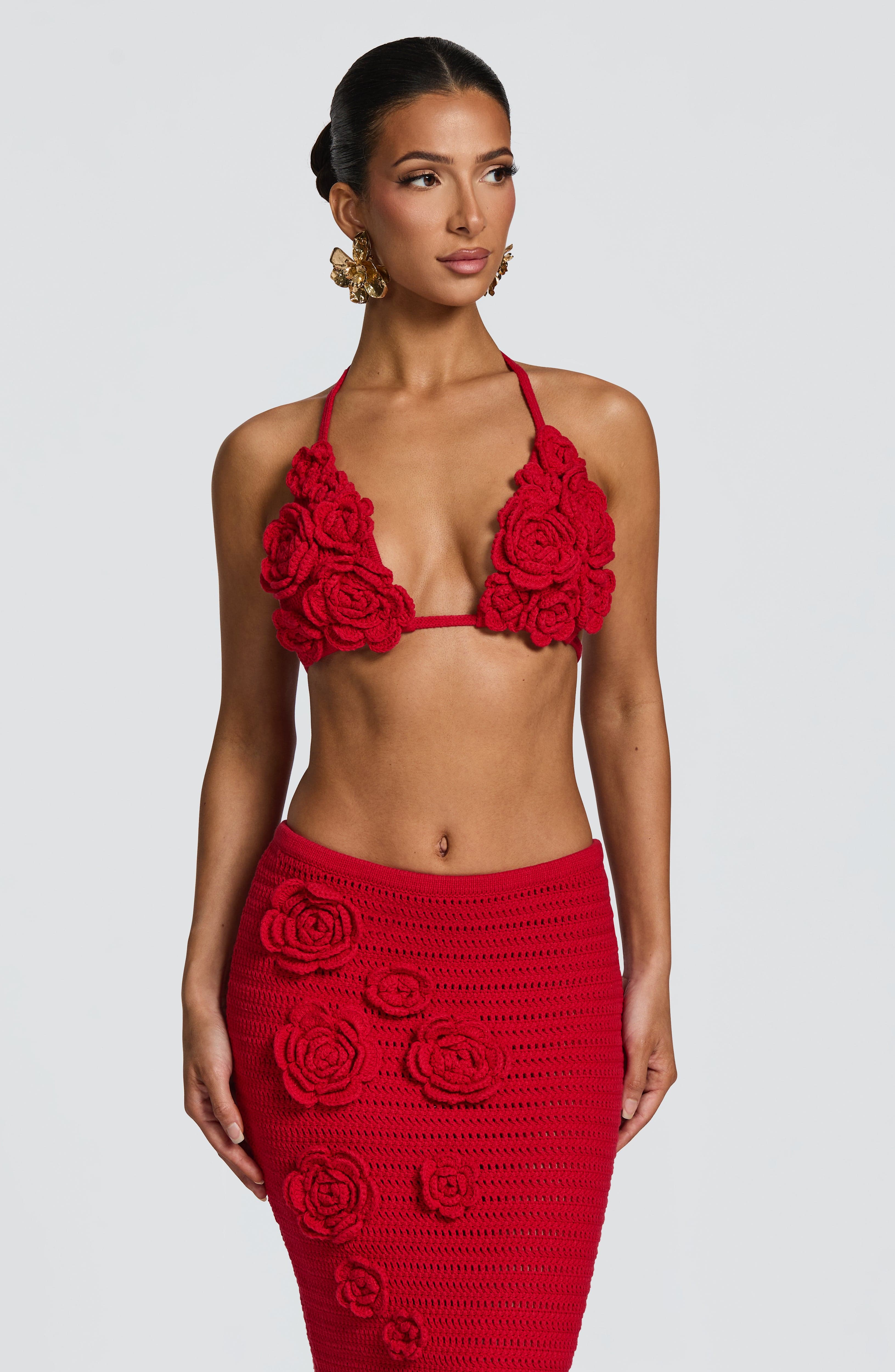 Nerida Top - Red Tops Babyboo Fashion Premium Exclusive Design