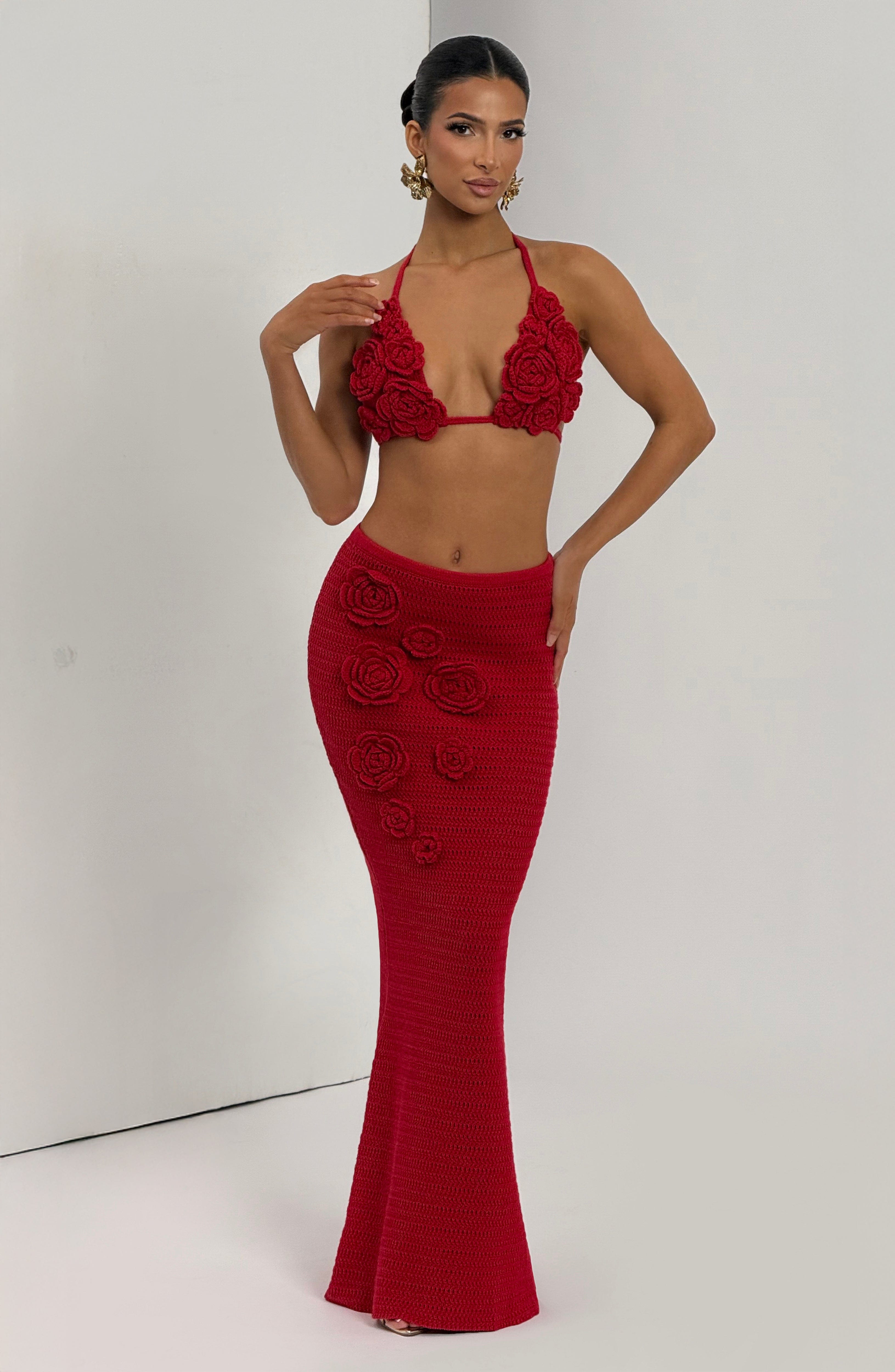 Nerida Top - Red Tops Babyboo Fashion Premium Exclusive Design