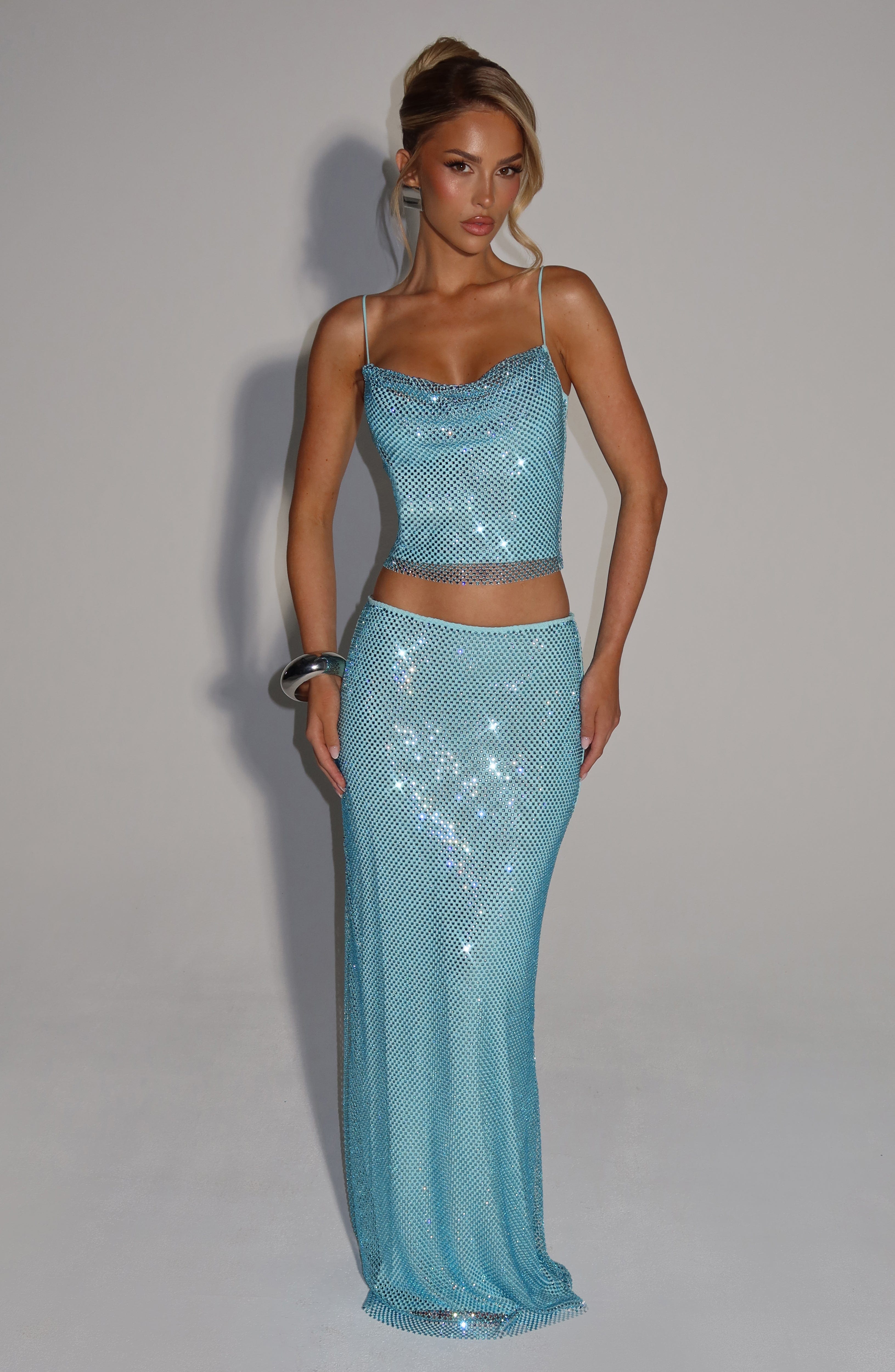 Nora Top - Aqua Tops Babyboo Fashion Premium Exclusive Design