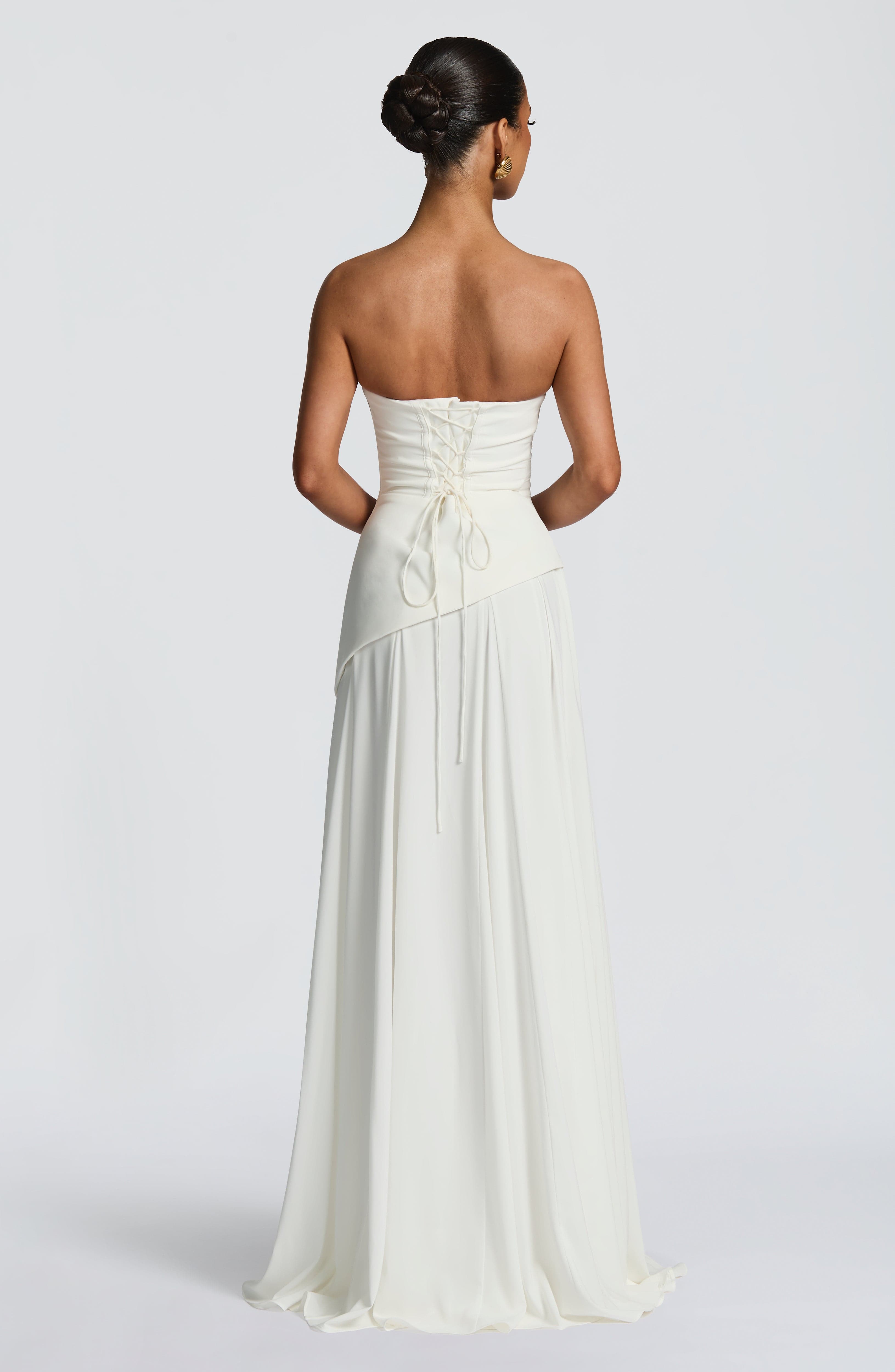 Patricia Maxi Dress - Ivory Dress Babyboo Fashion Premium Exclusive Design