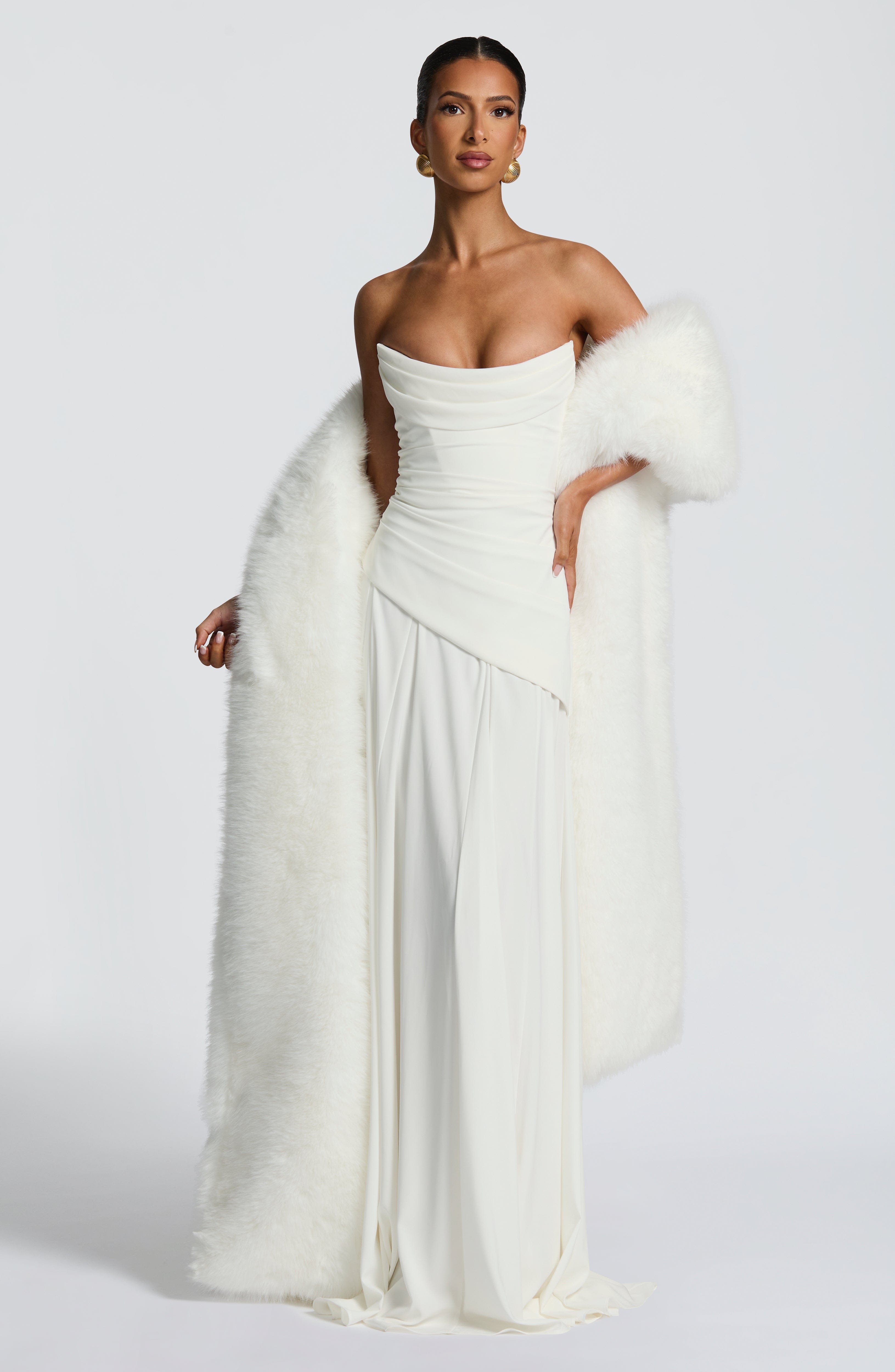 Patricia Maxi Dress - Ivory Dress Babyboo Fashion Premium Exclusive Design