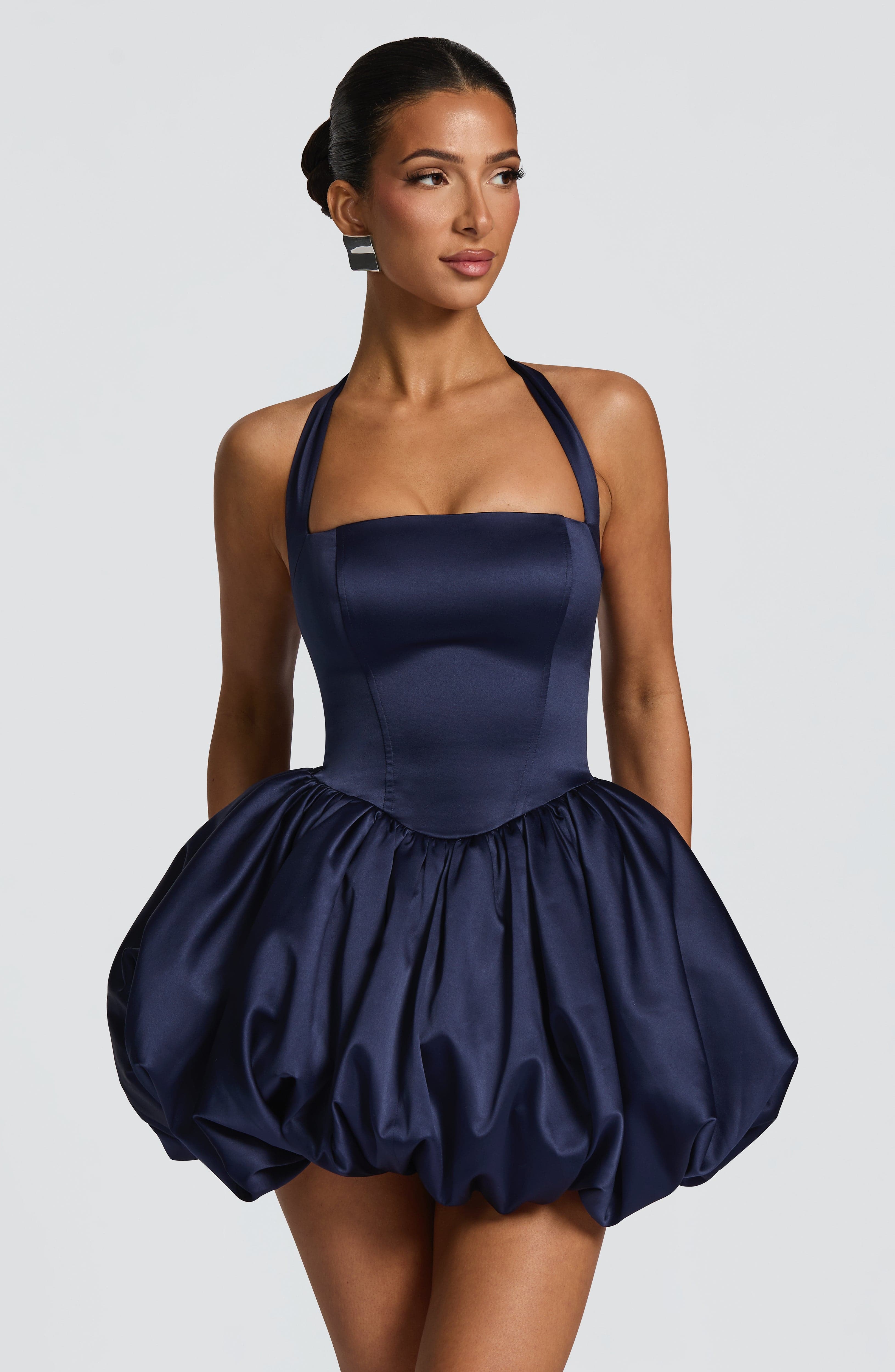 Prudence Mini Dress - Navy Dress Babyboo Fashion Premium Exclusive Design