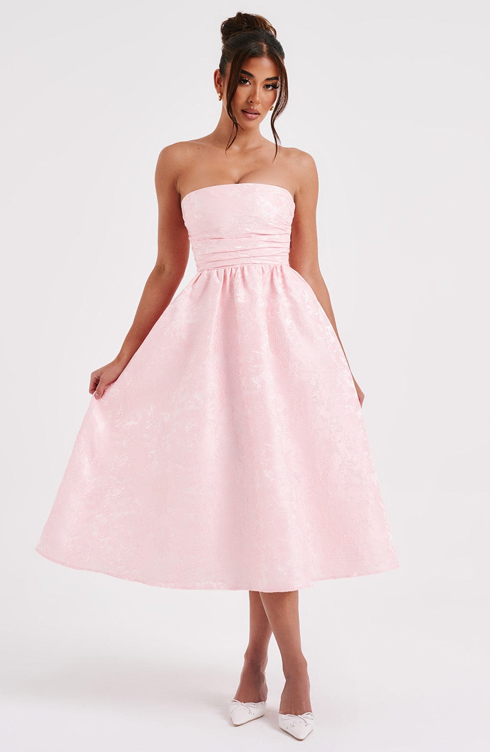 Saoirse Midi Dress - Blush Dress Babyboo Fashion Premium Exclusive Design