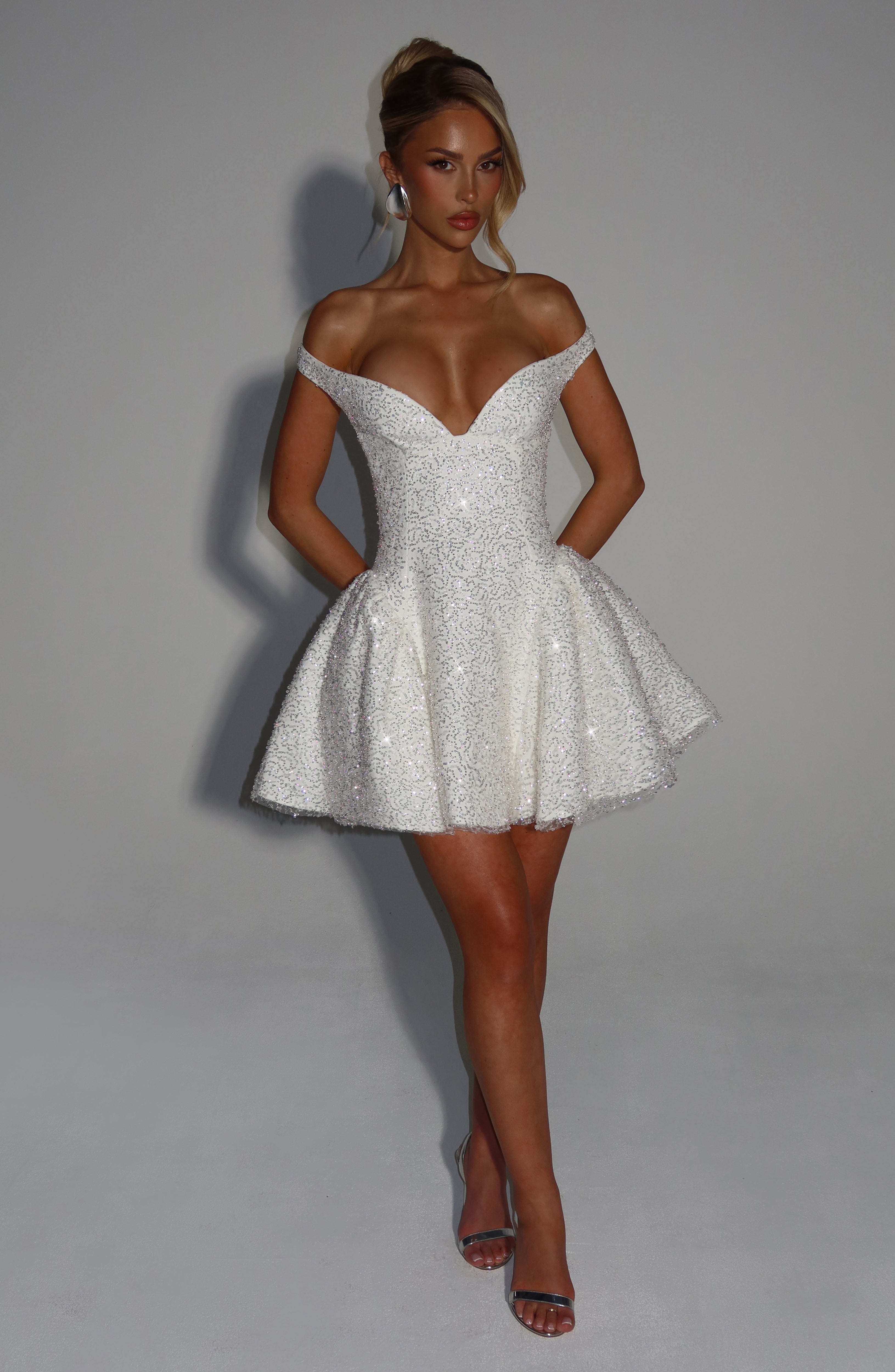 Sapphire Mini Dress - Ivory Dress Babyboo Fashion Premium Exclusive Design