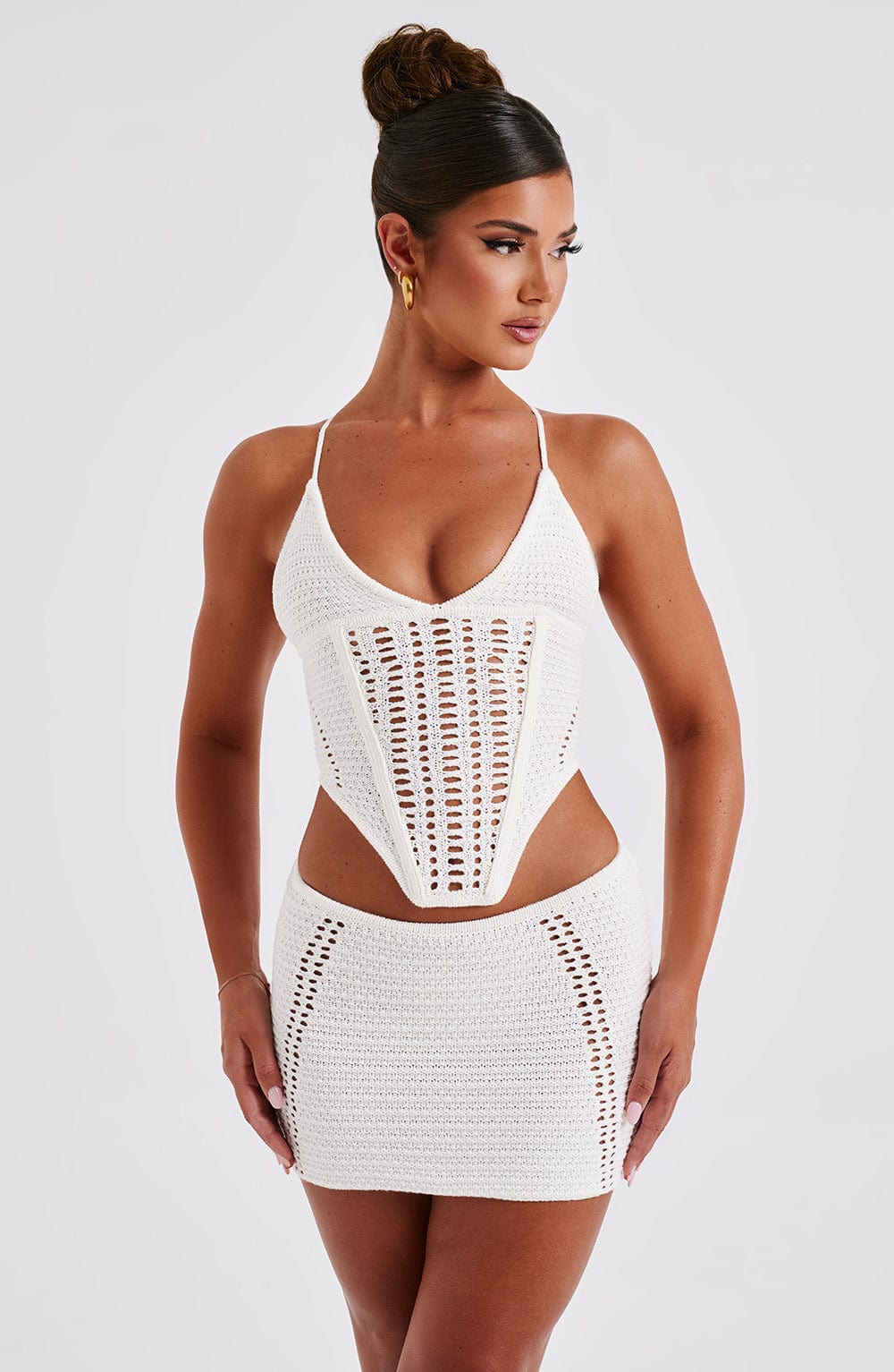 Selma Mini Skirt - White Skirt Babyboo Fashion Premium Exclusive Design