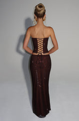 Serena Top - Plum Brown Tops Babyboo Fashion Premium Exclusive Design