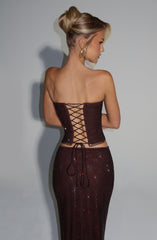 Serena Top - Plum Brown Tops Babyboo Fashion Premium Exclusive Design