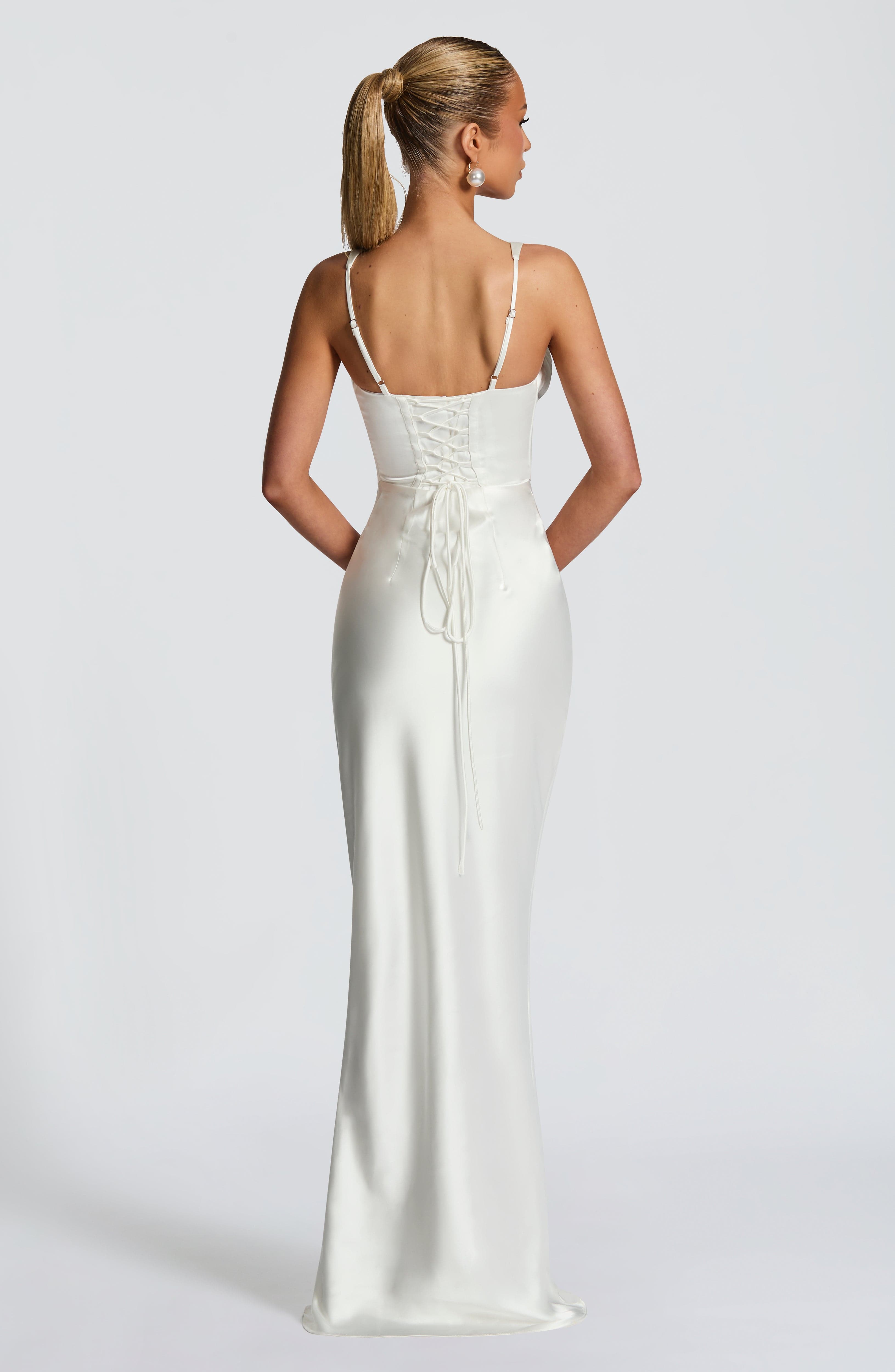 Shae Maxi Dress - Ivory Dress Babyboo Fashion Premium Exclusive Design
