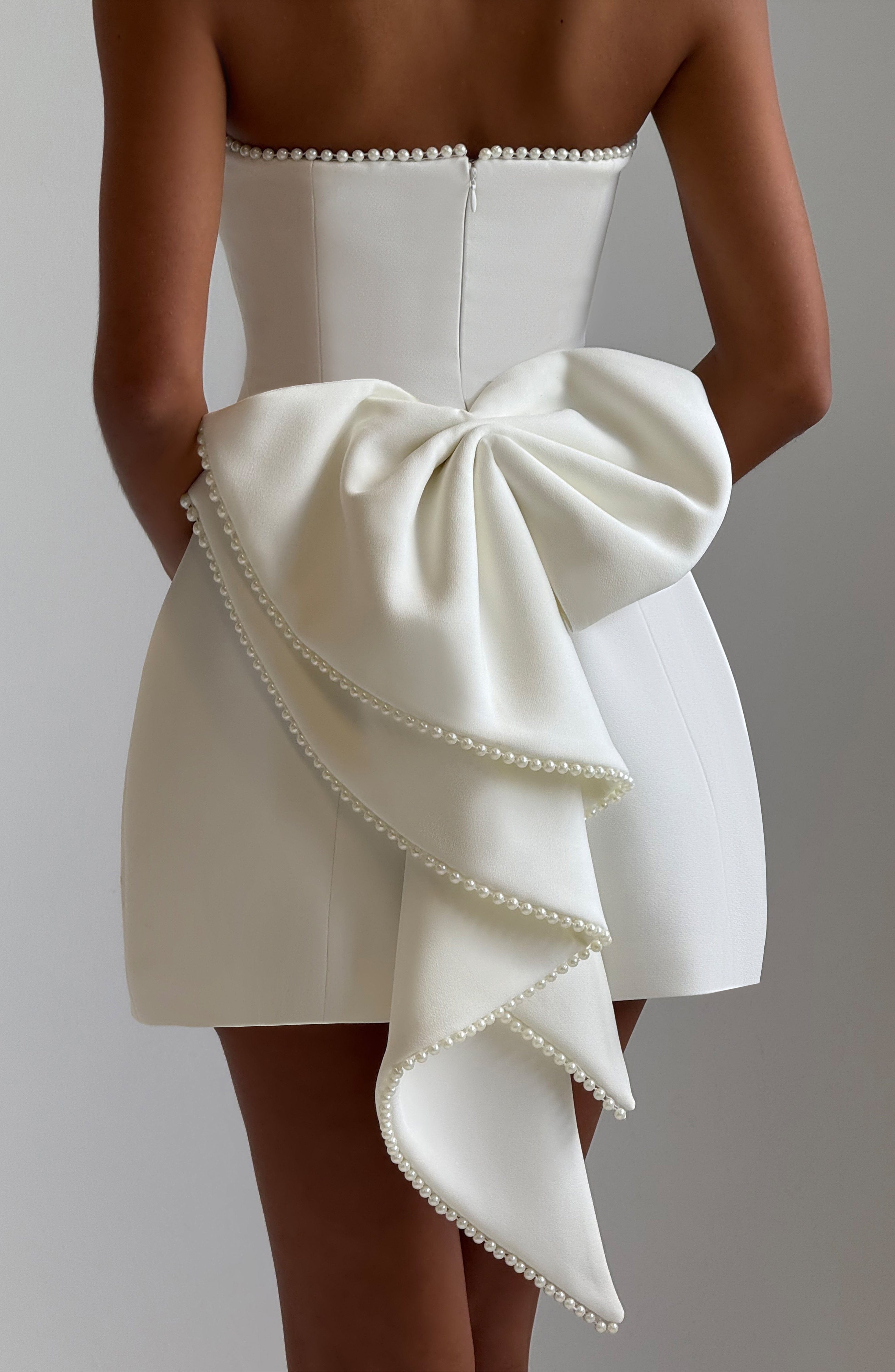 Suni Mini Dress - Ivory Dress Babyboo Fashion Premium Exclusive Design