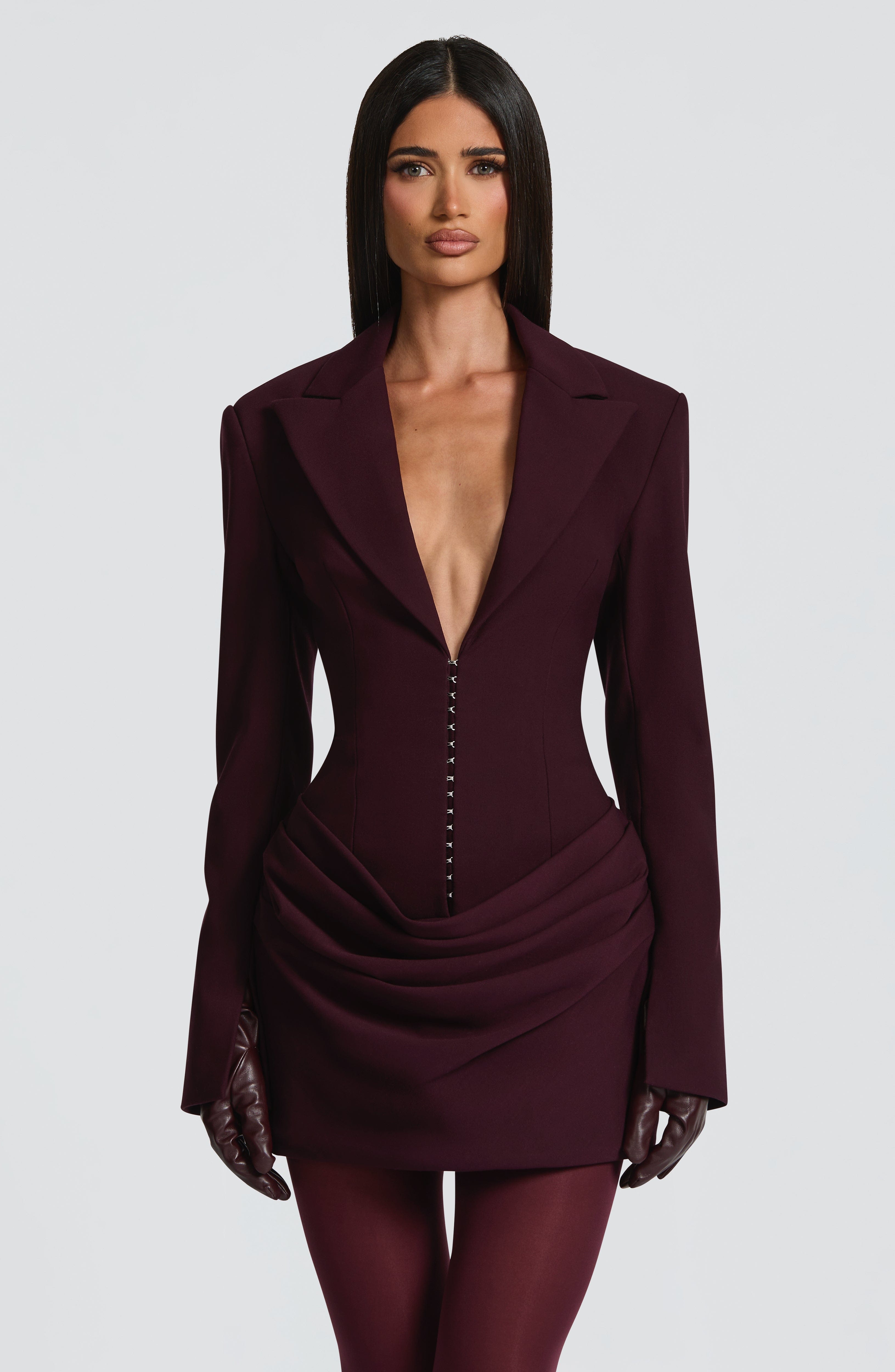Susie Mini Dress - Plum Dress Babyboo Fashion Premium Exclusive Design