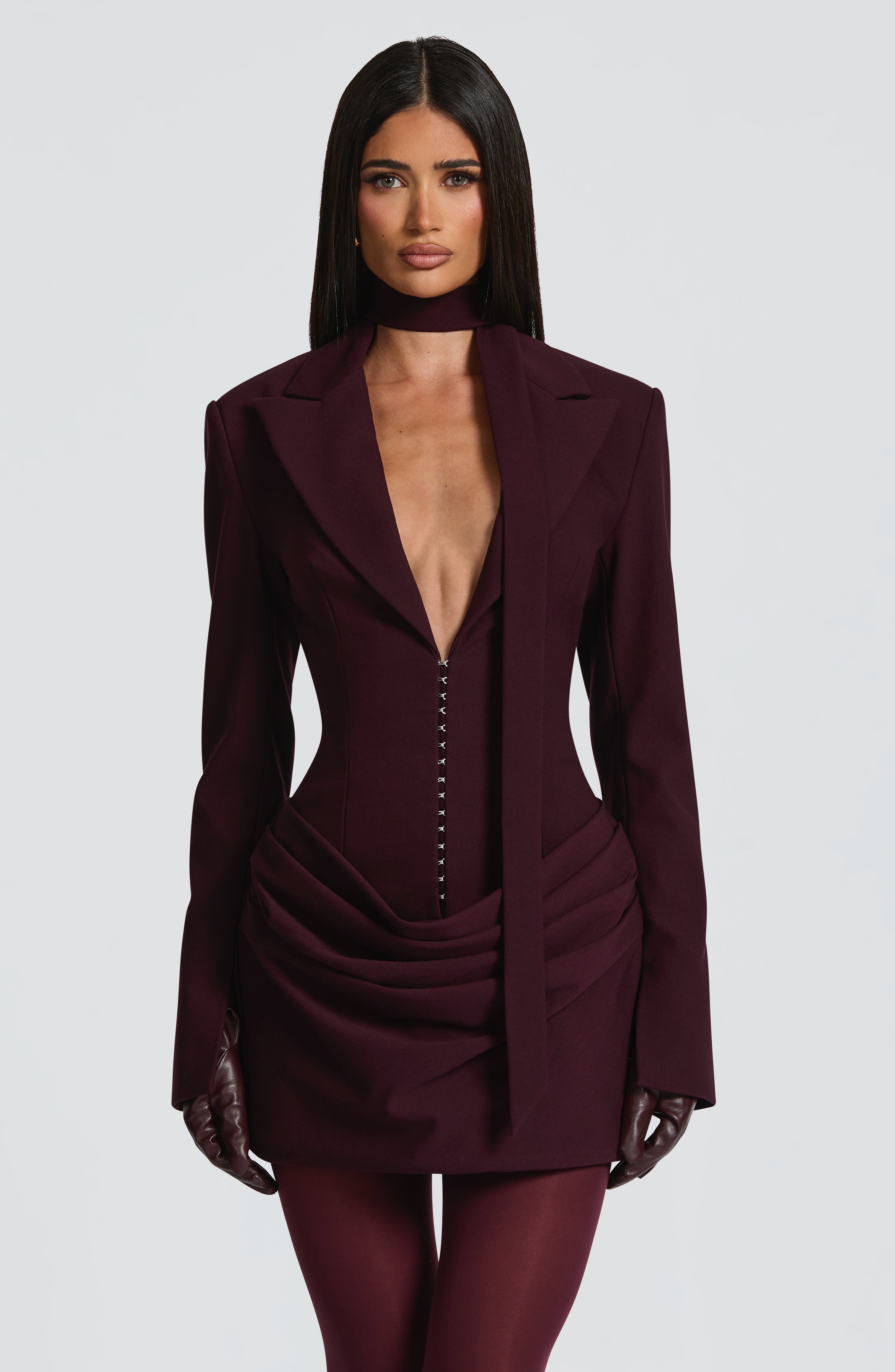 Susie Mini Dress - Plum Dress Babyboo Fashion Premium Exclusive Design