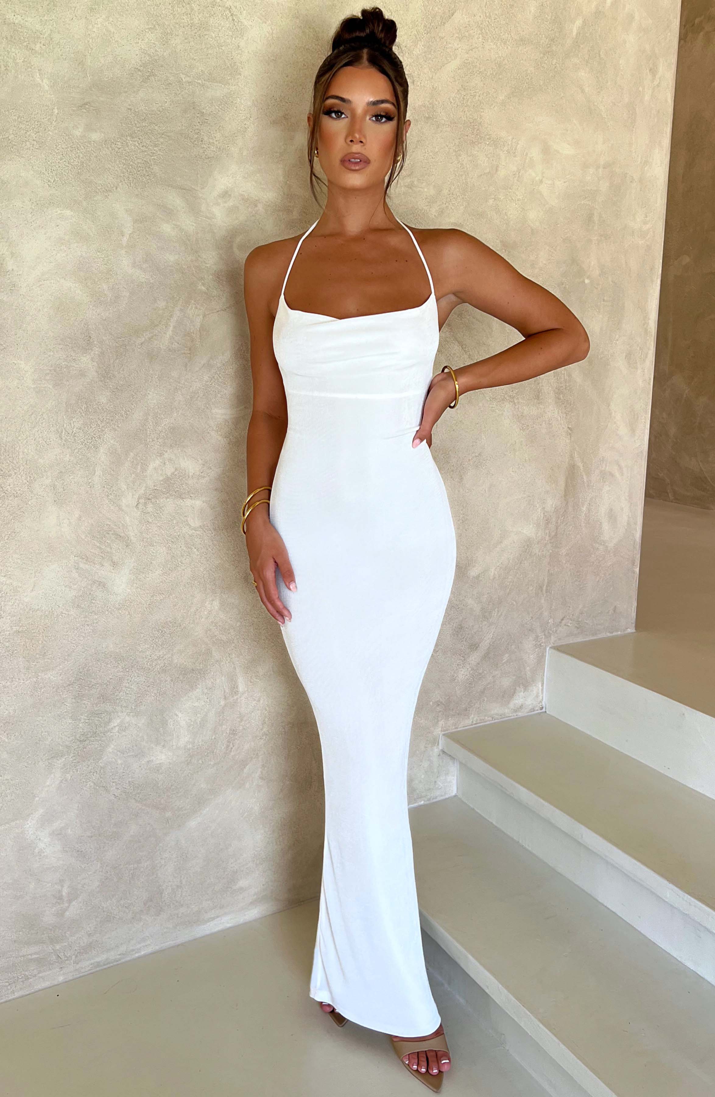 Talisa Maxi Dress - Ivory Dress Babyboo Fashion Premium Exclusive Design
