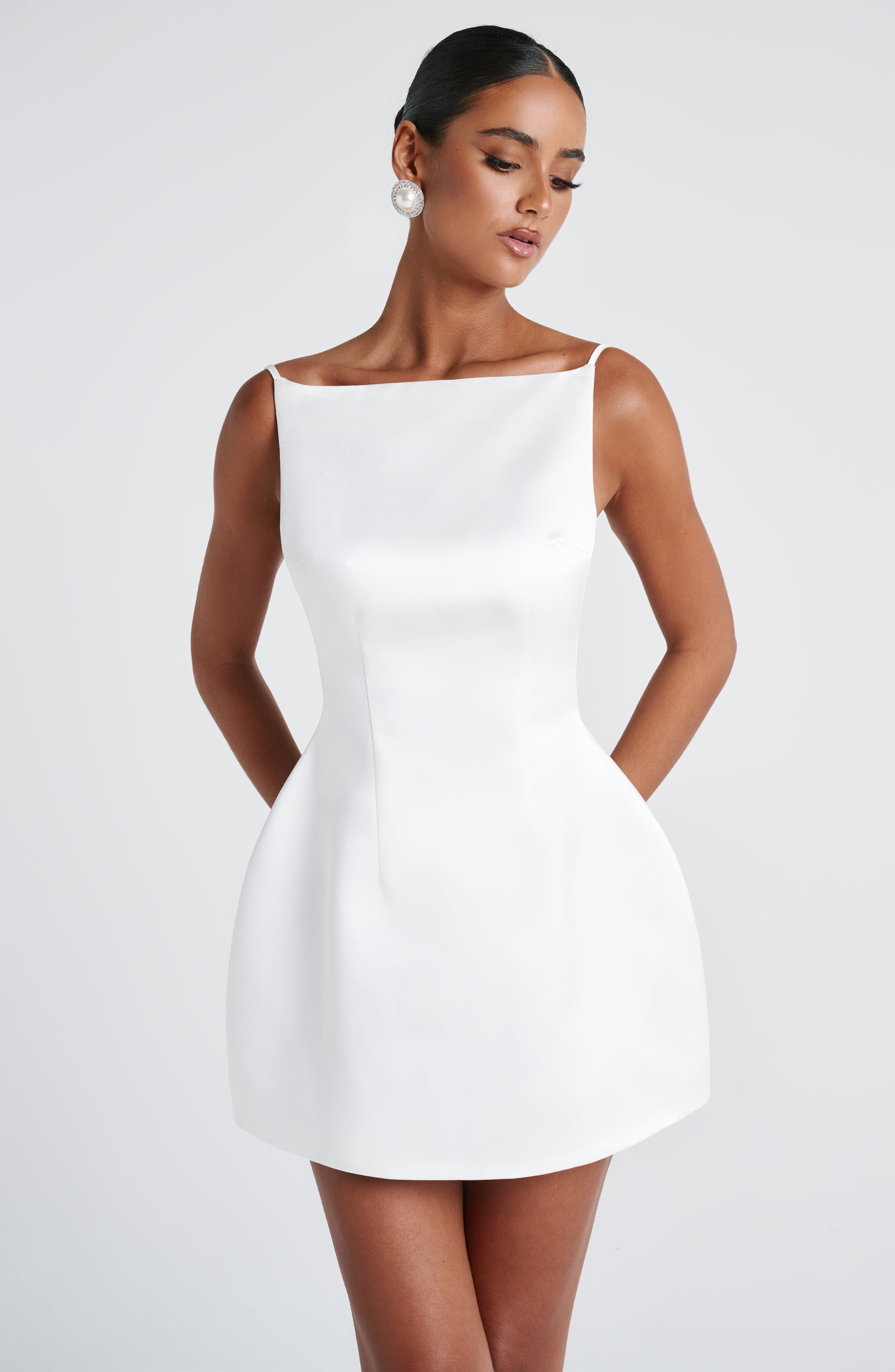 Tate Mini Dress - Ivory Dress Babyboo Fashion Premium Exclusive Design