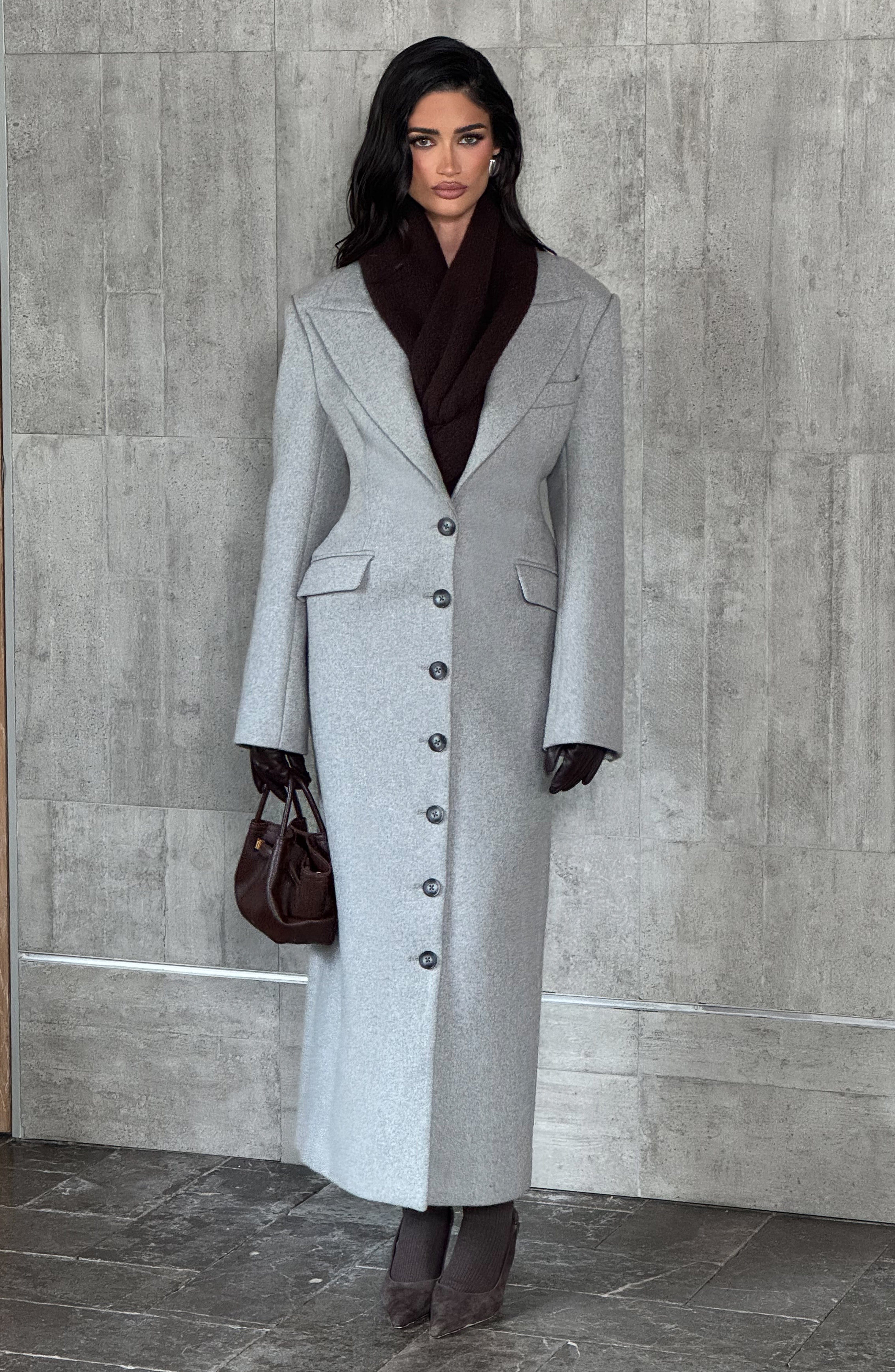 Ursula Coat - Light Grey Jacket Babyboo Fashion Premium Exclusive Design