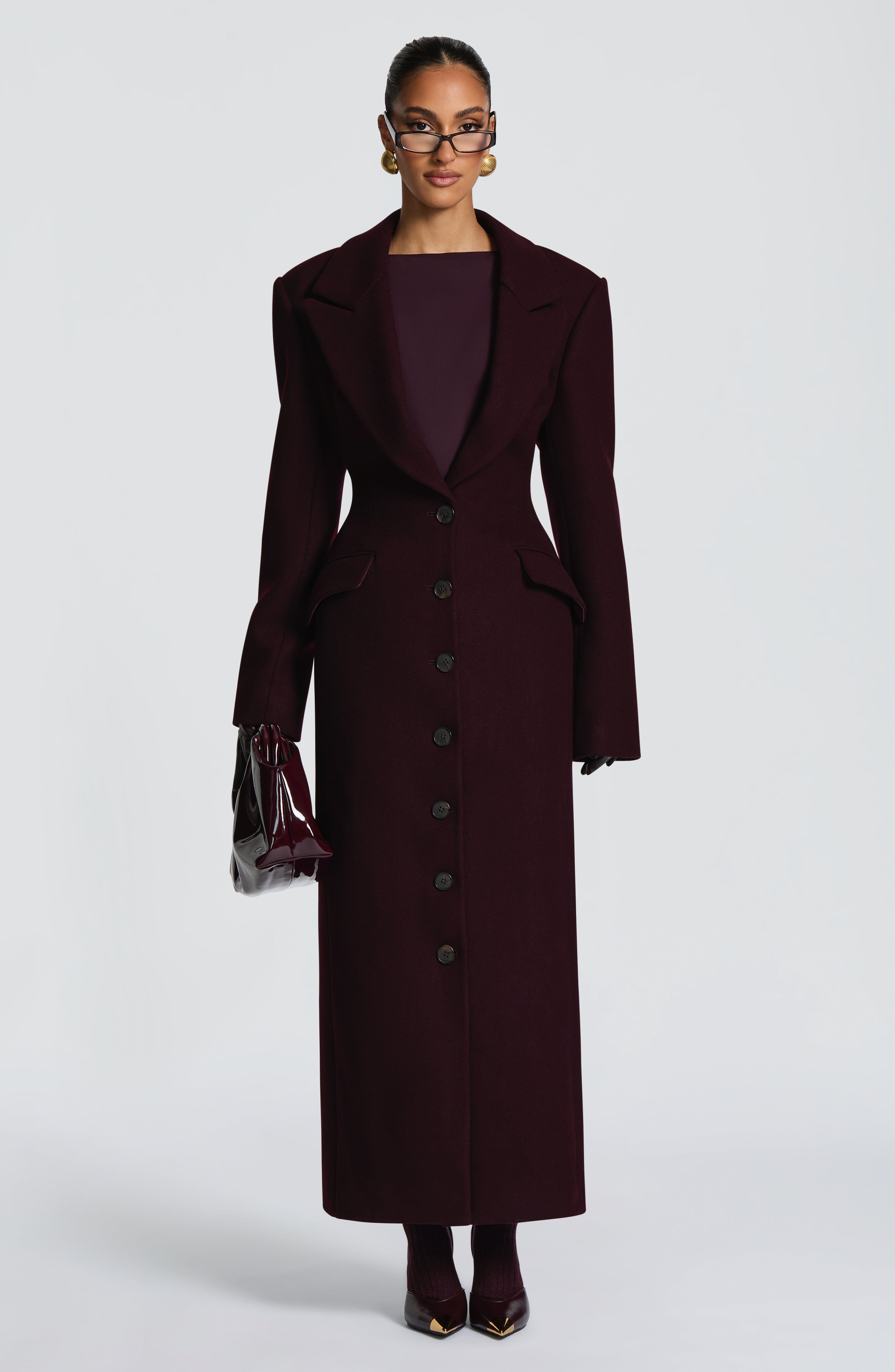 Ursula Coat - Plum Jacket Babyboo Fashion Premium Exclusive Design