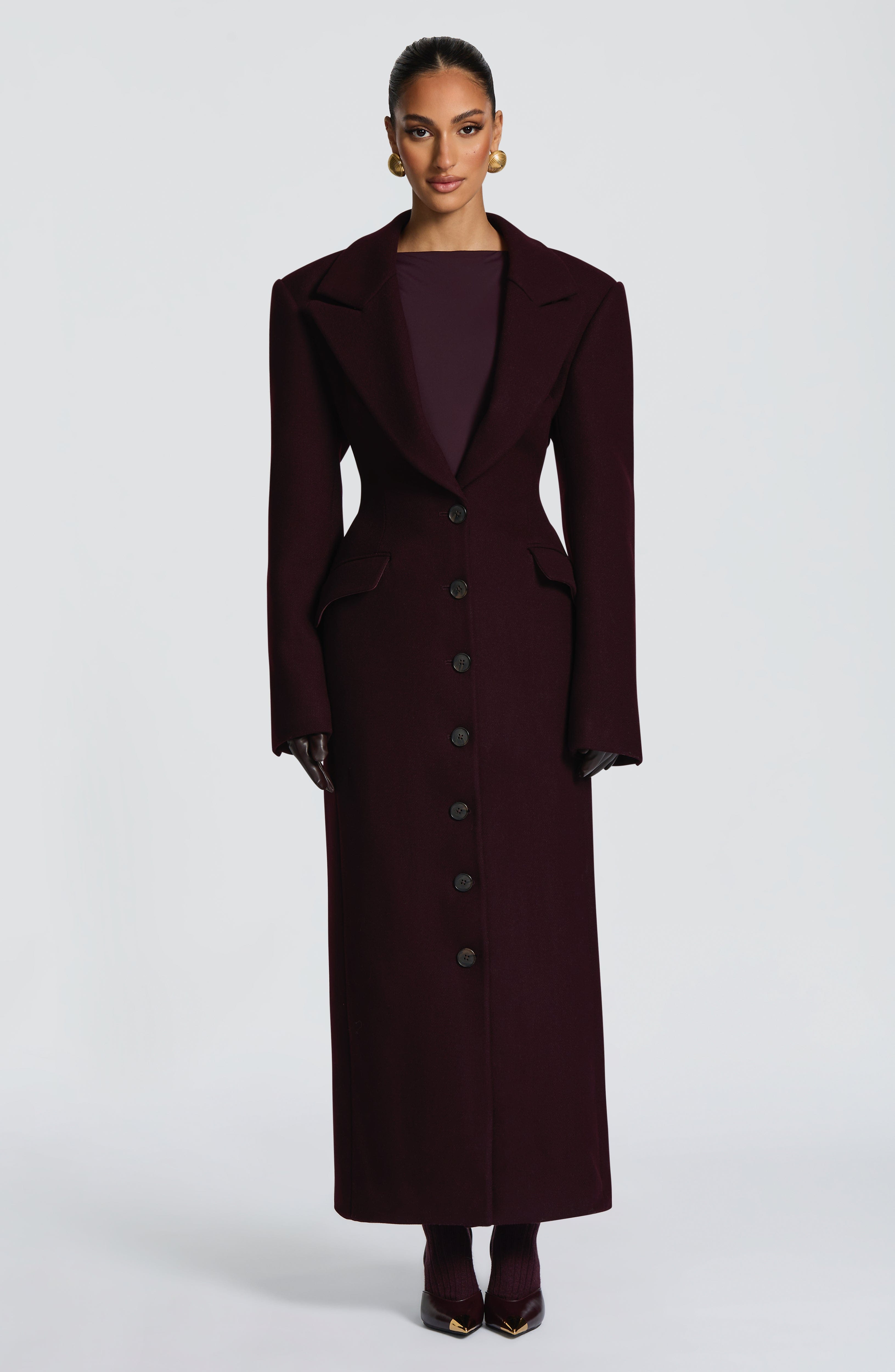 Ursula Coat - Plum Jacket Babyboo Fashion Premium Exclusive Design