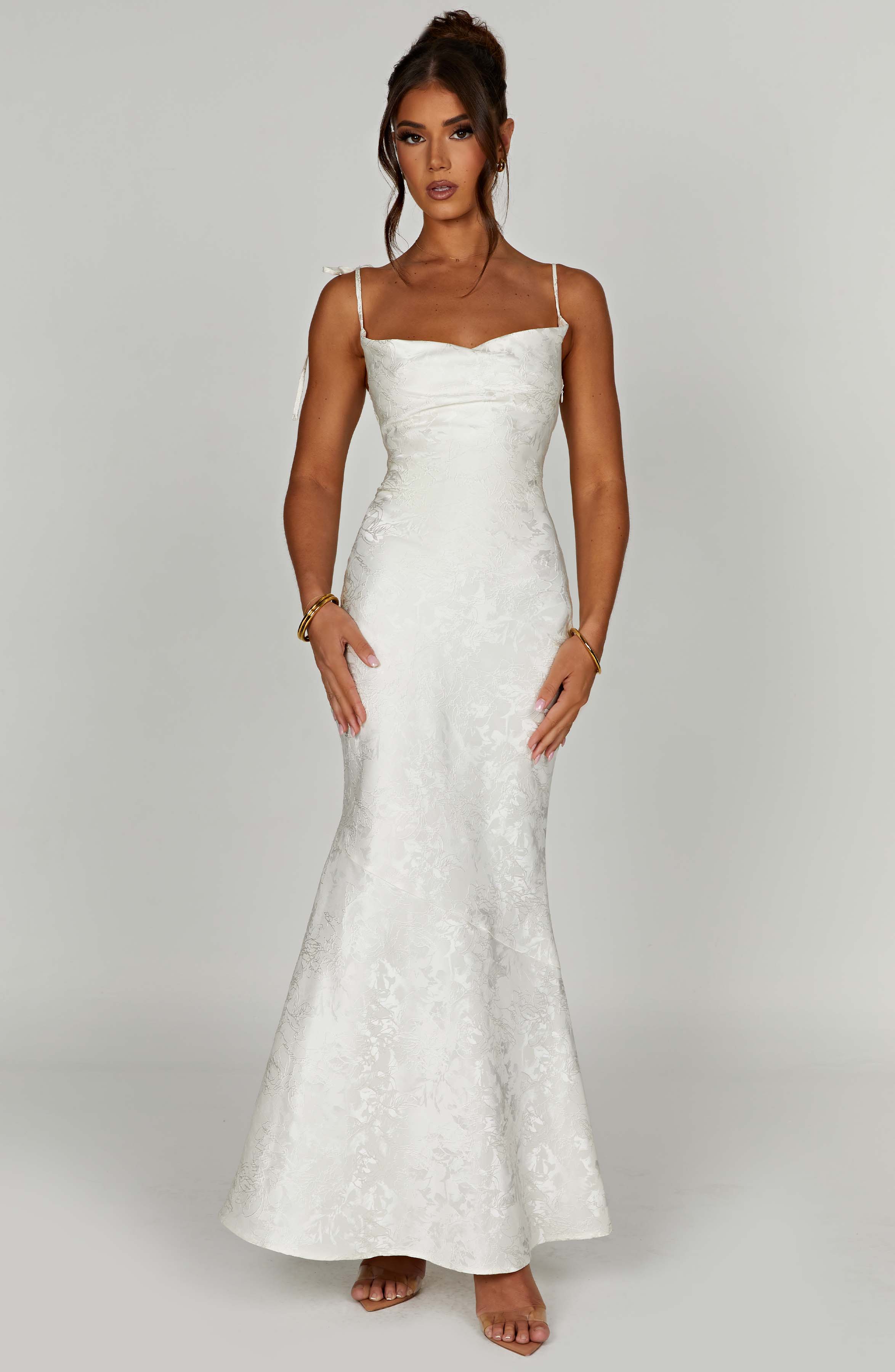 Whitney Maxi Dress - Ivory Dress Babyboo Fashion Premium Exclusive Design